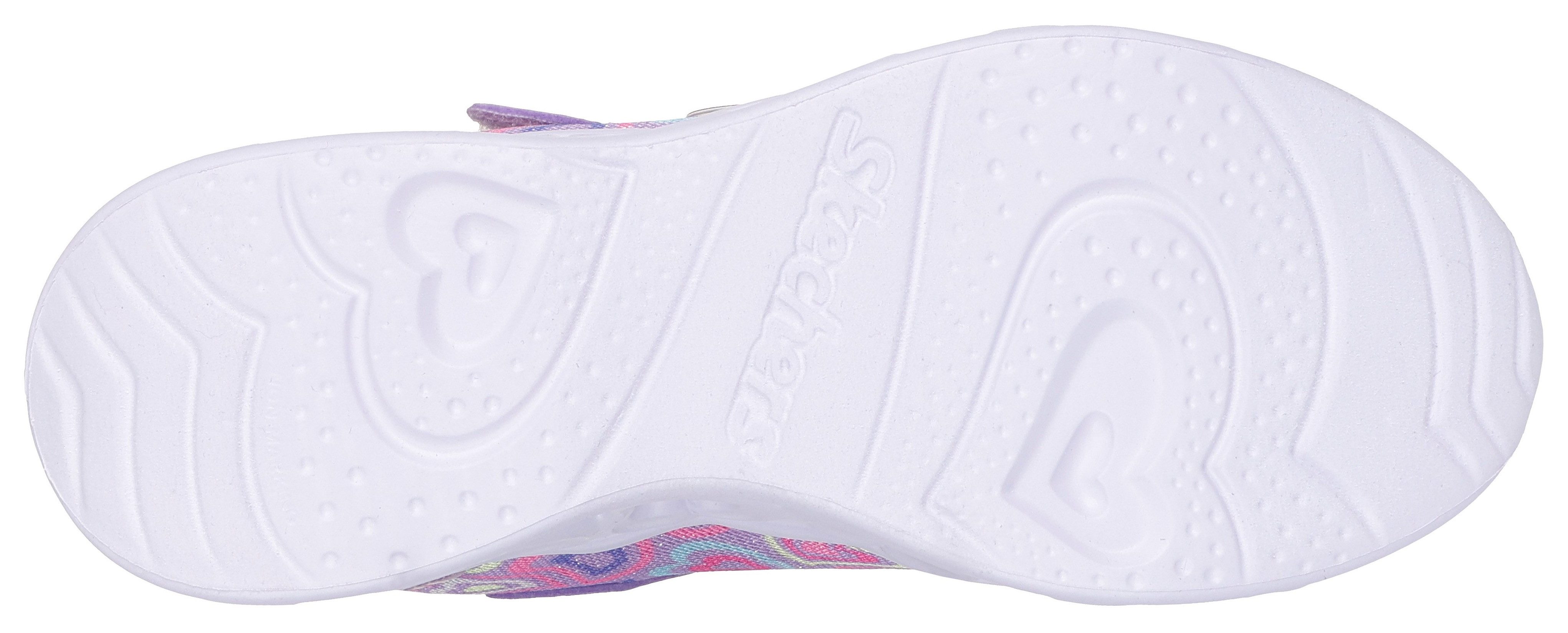 Skechers HEART LIGHTS Sneaker Blinkschuh mit Herz-Laufsohle, Größenschablone zum Download