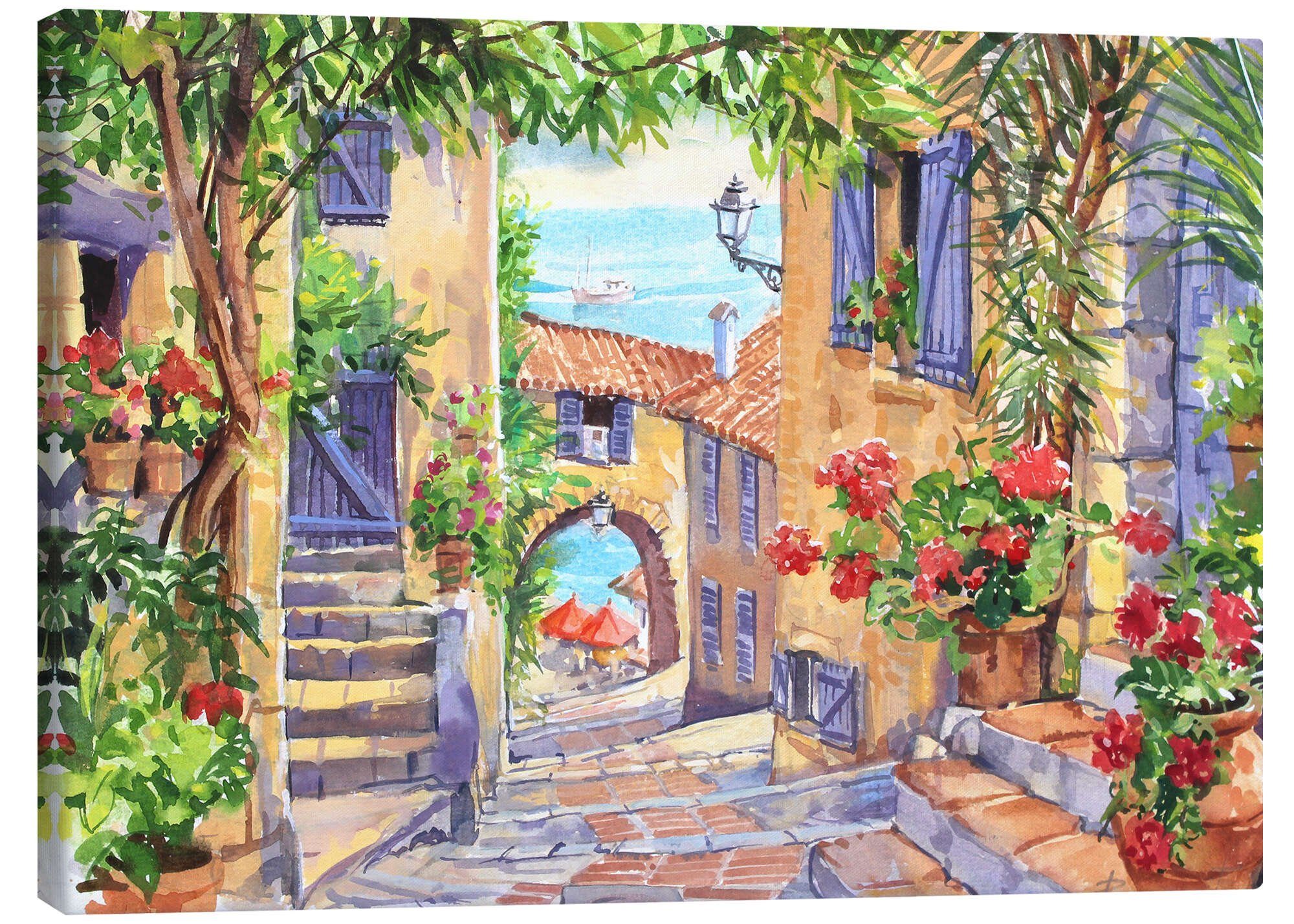 Posterlounge Leinwandbild Paul Simmons, Rötliches Sonnenlicht, günstig online kaufen