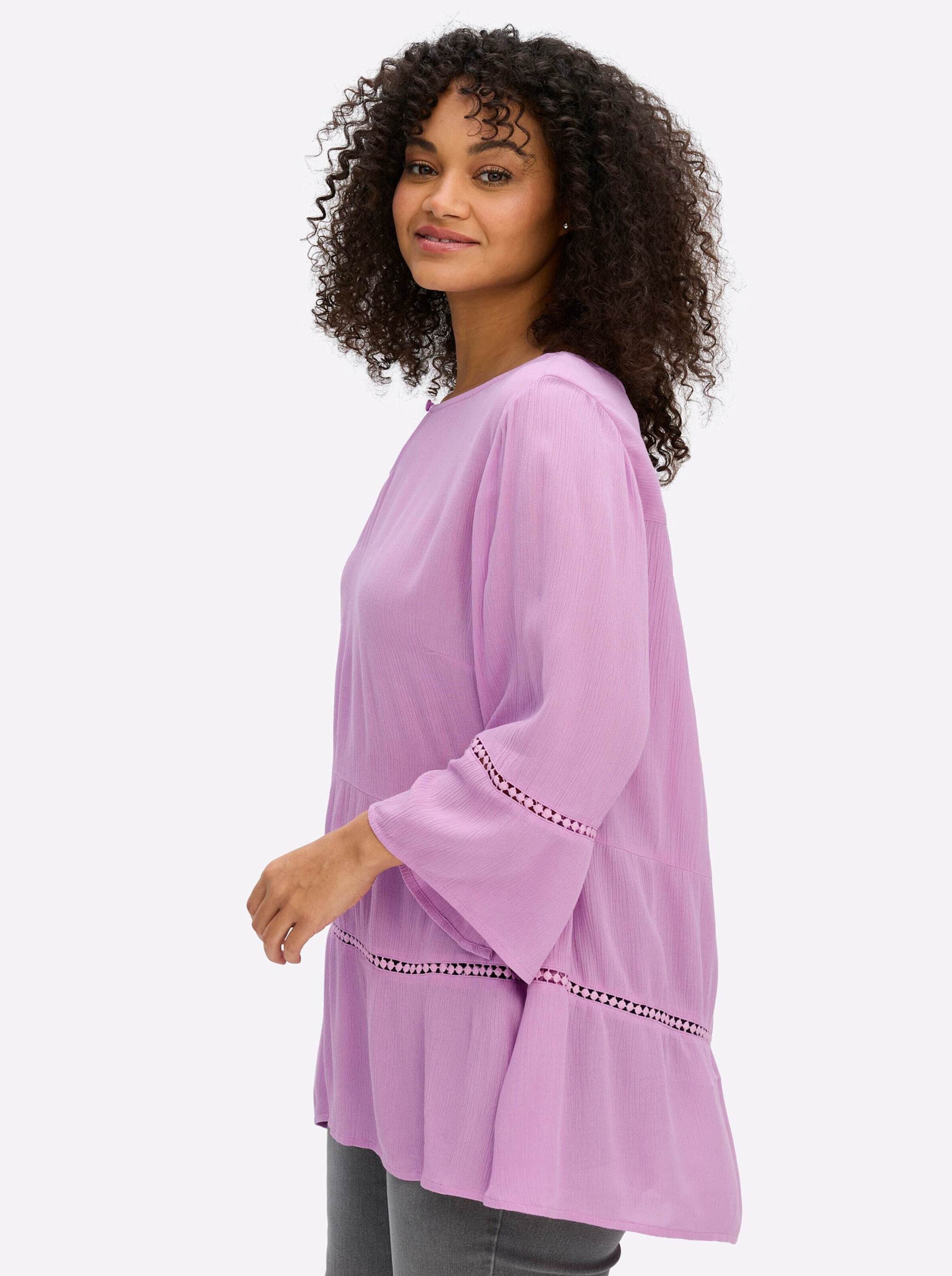 Sheego Klassische Bluse 3/4-Arm-Bluse 3/4-Arm