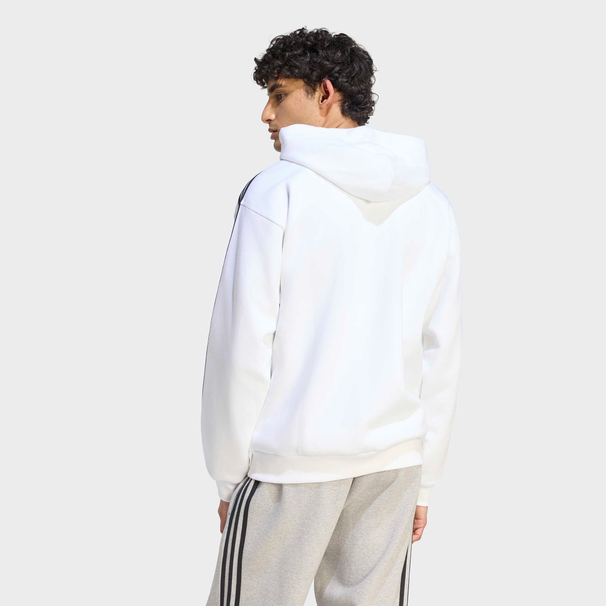 adidas Sportswear Kapuzensweatshirt ESSENTIALS 3-STREIFEN FLEECE