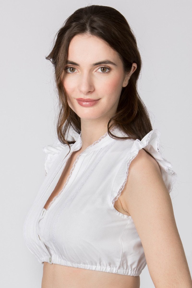 Stockerpoint Dirndlbluse Dirndlbluse - SATINE - weiß günstig online kaufen