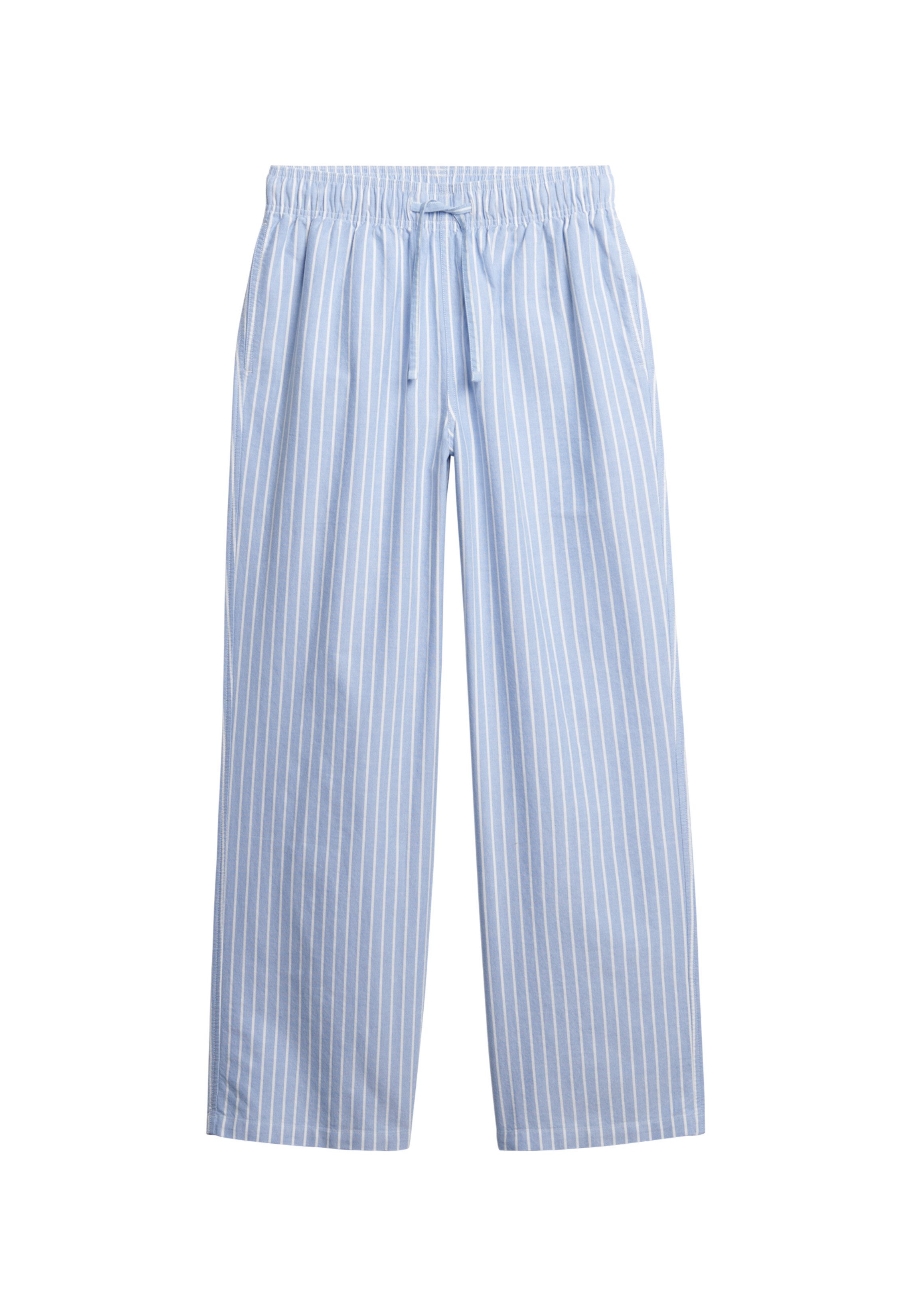 Superdry Cargohose COTTON STRIPE ELASTIC TROUSER aus Baumwolle und Jersey, Relaxed Fit, gestreifte Optik – Bild 4 von 5