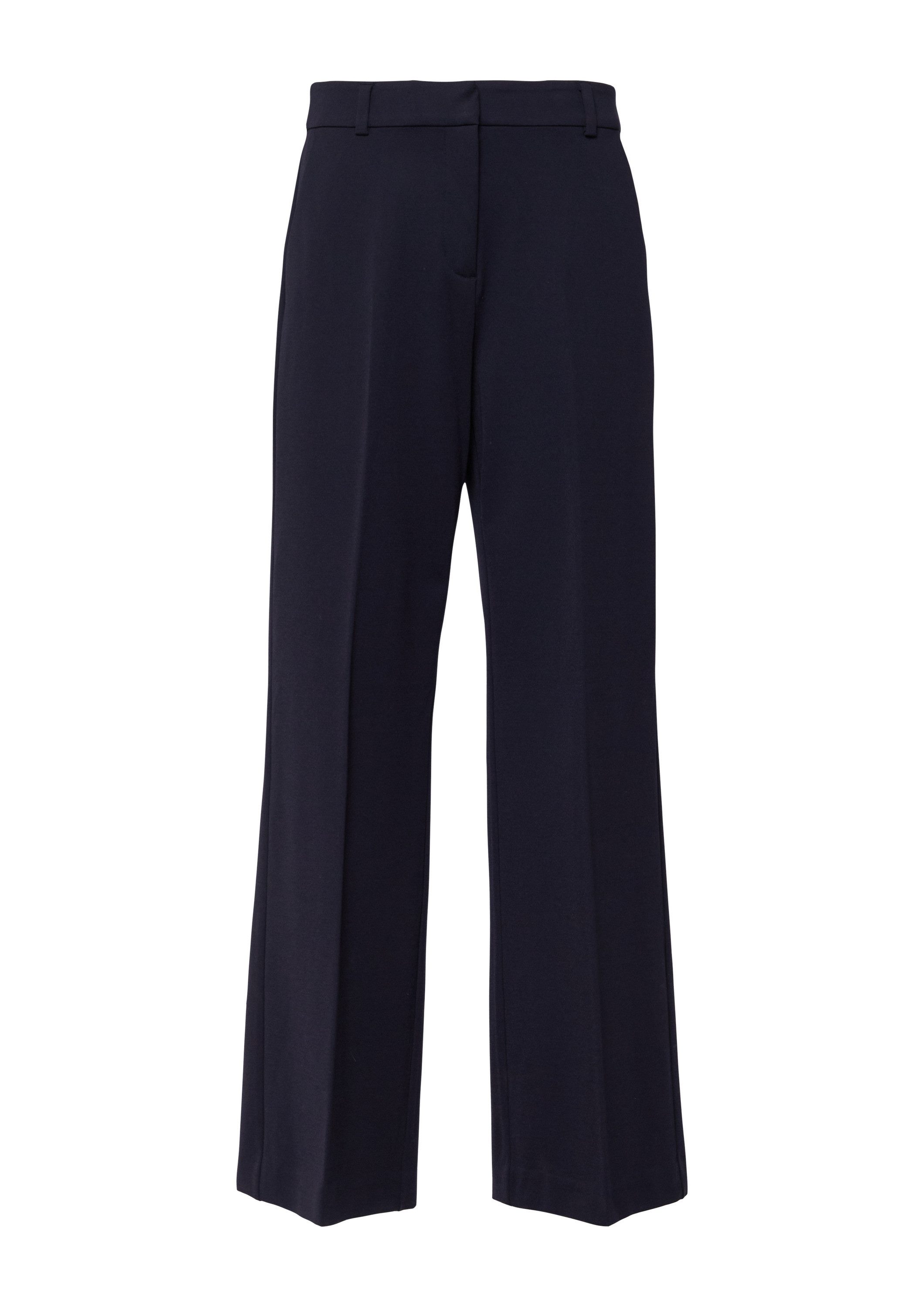 comma Chinos Hose Marlenehose aus fließendem Jersey