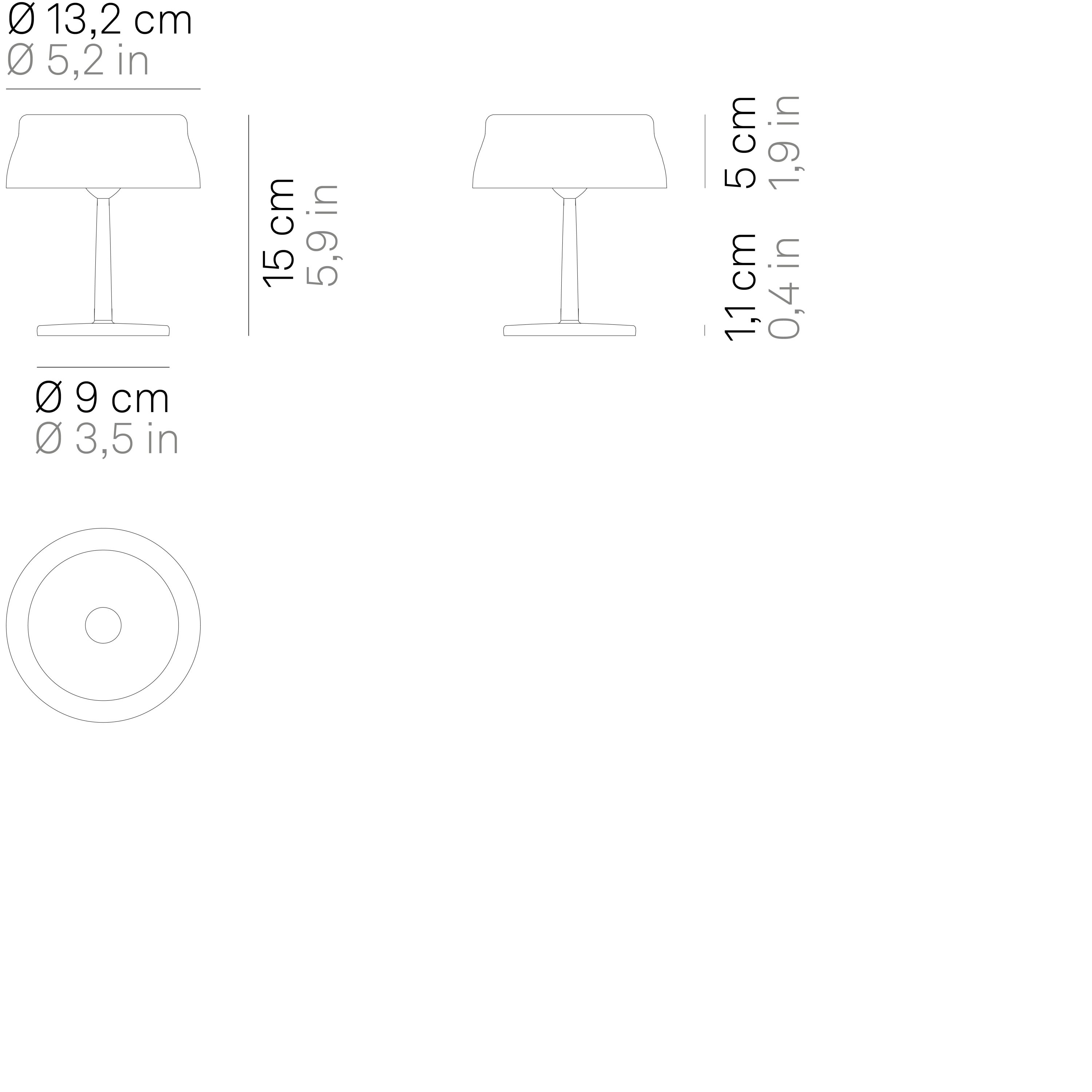 Zafferano LED Tischleuchte Zafferano Akku Tischleuchte Sister Light