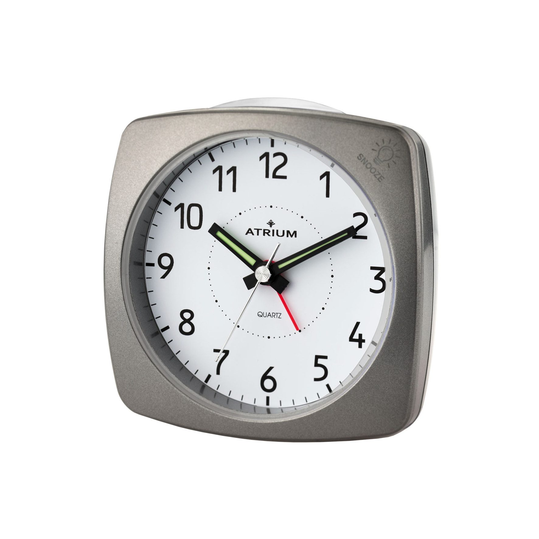 Atrium Quarzwecker A251 Analog Quarz ohne Ticken Licht Snooze Klassisch Modern
