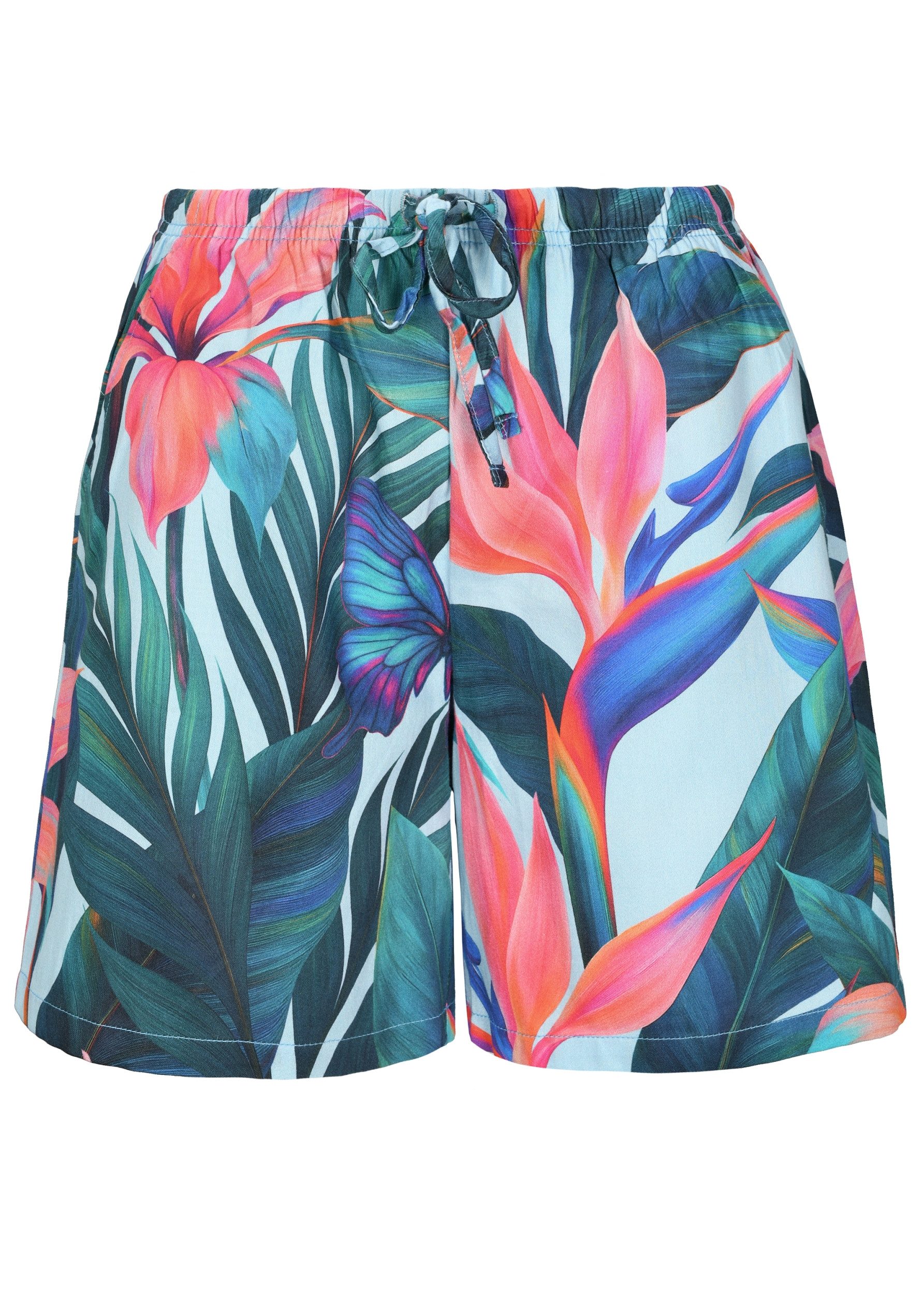 IN LINEA Pyjamahose Da.-Shorts Feinsatin