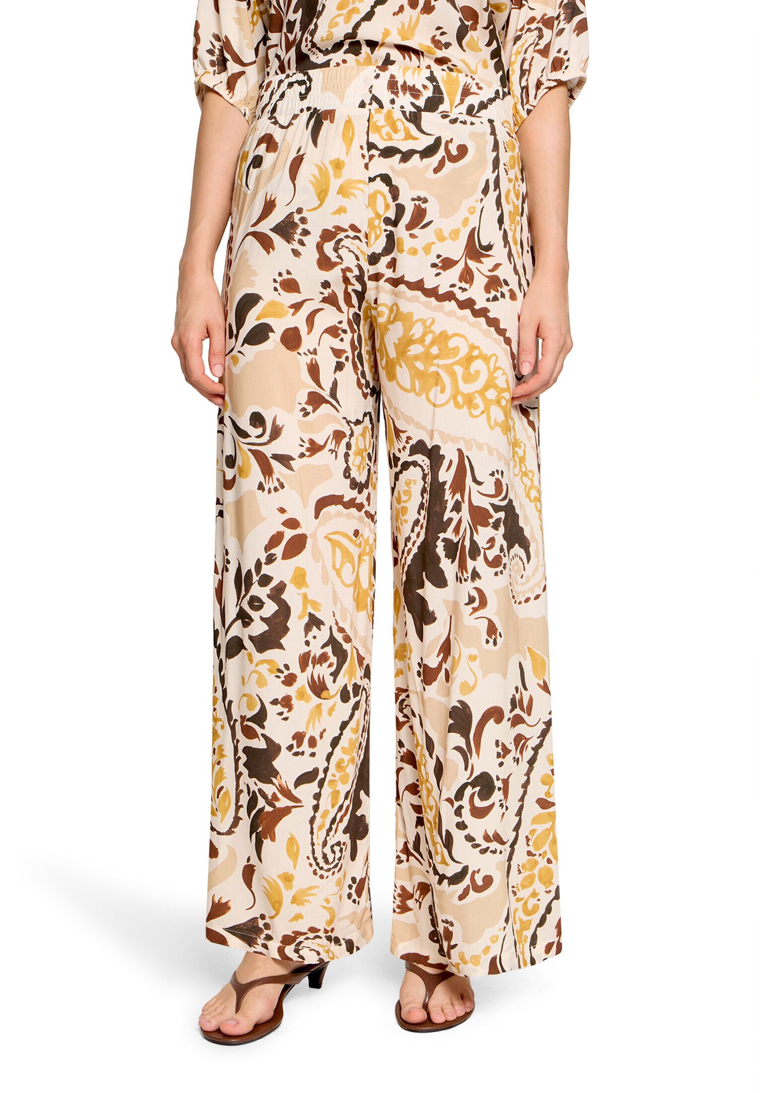 Cartoon Palazzohose Damen mit Gummizug