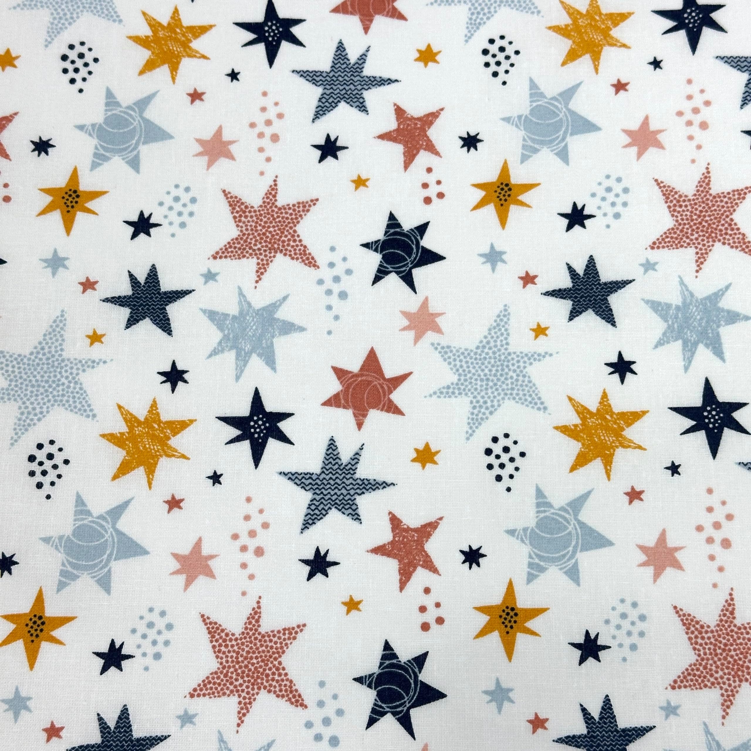 MAGAM-Stoffe Stoff "Bunte Sterne", Baumwollstoff Kinderstoff OEKO-TEX Meterware ab 50cm