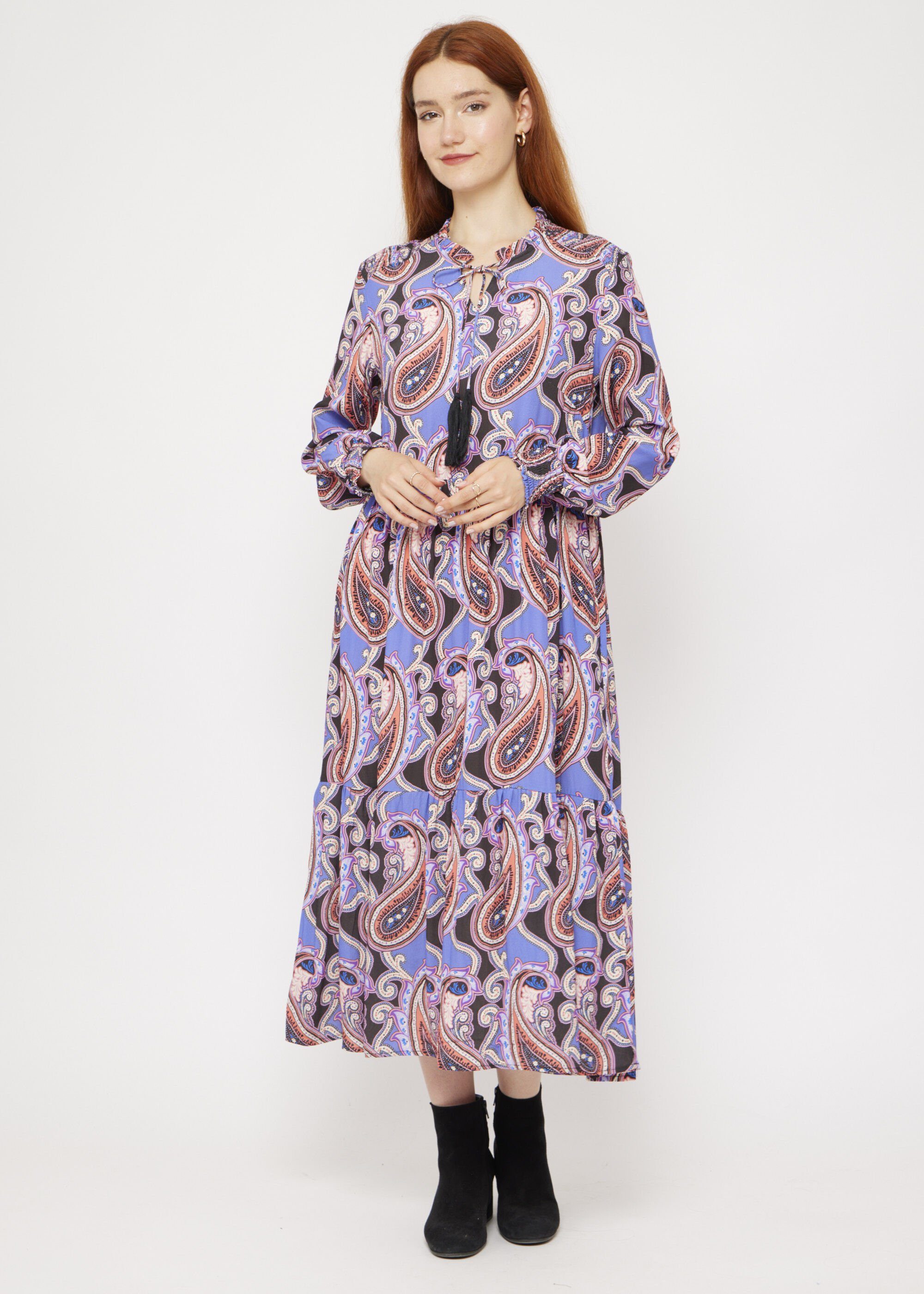 VICCI Germany A-Linien-Kleid mit Paisleymuster hübschem