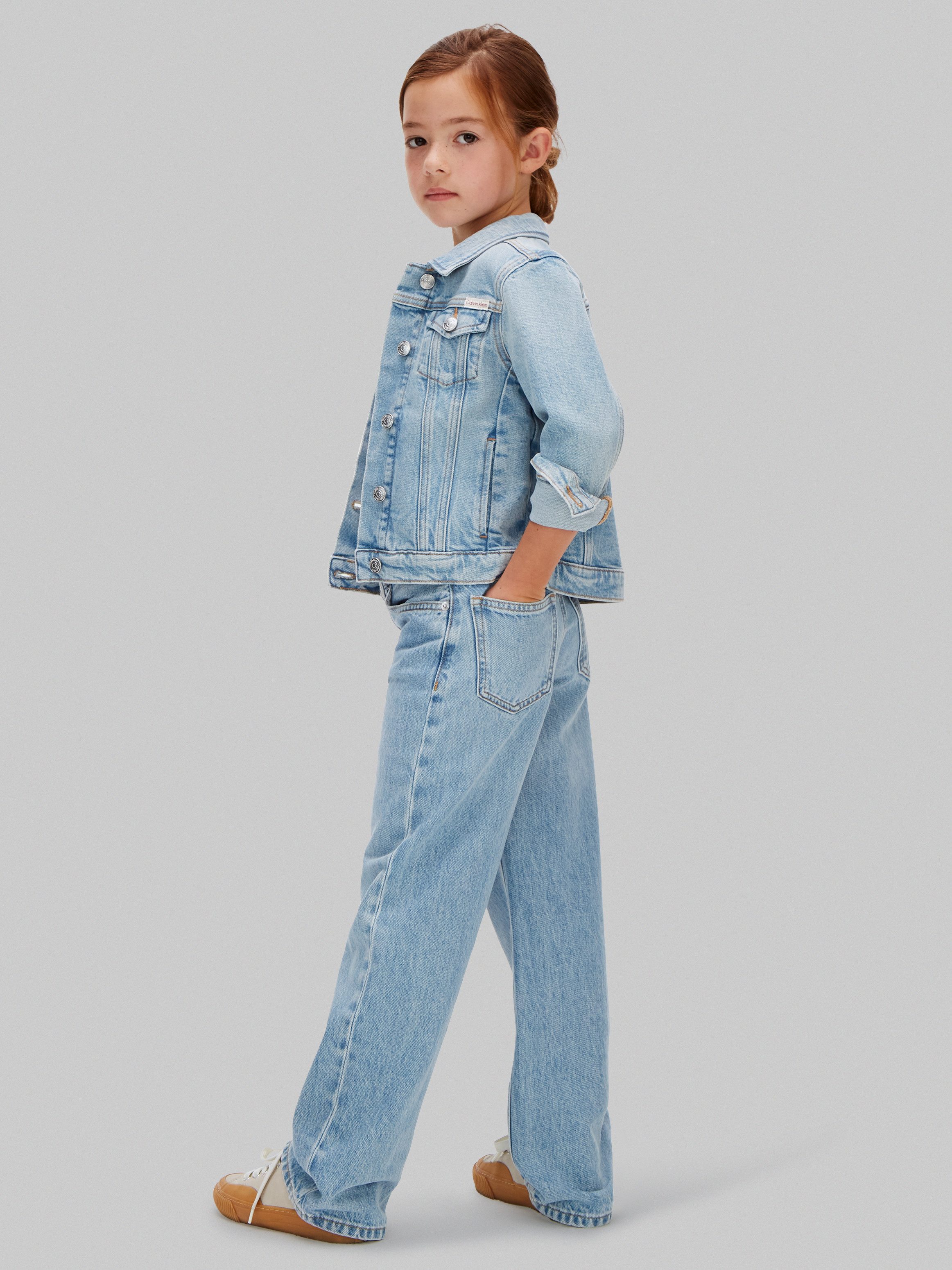 Calvin Klein Jeans Weite Jeans WIDE LEG JEANS Regular fit für Kinder mit praktischen Taschen