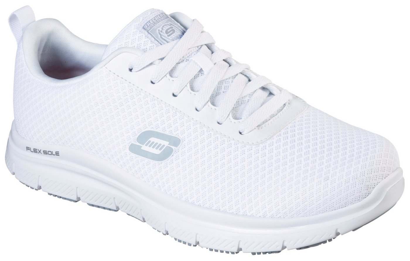 Skechers Berufsschuh Schnürschuh für Gastronomie,Pflege mit gepolsterter Innensohle