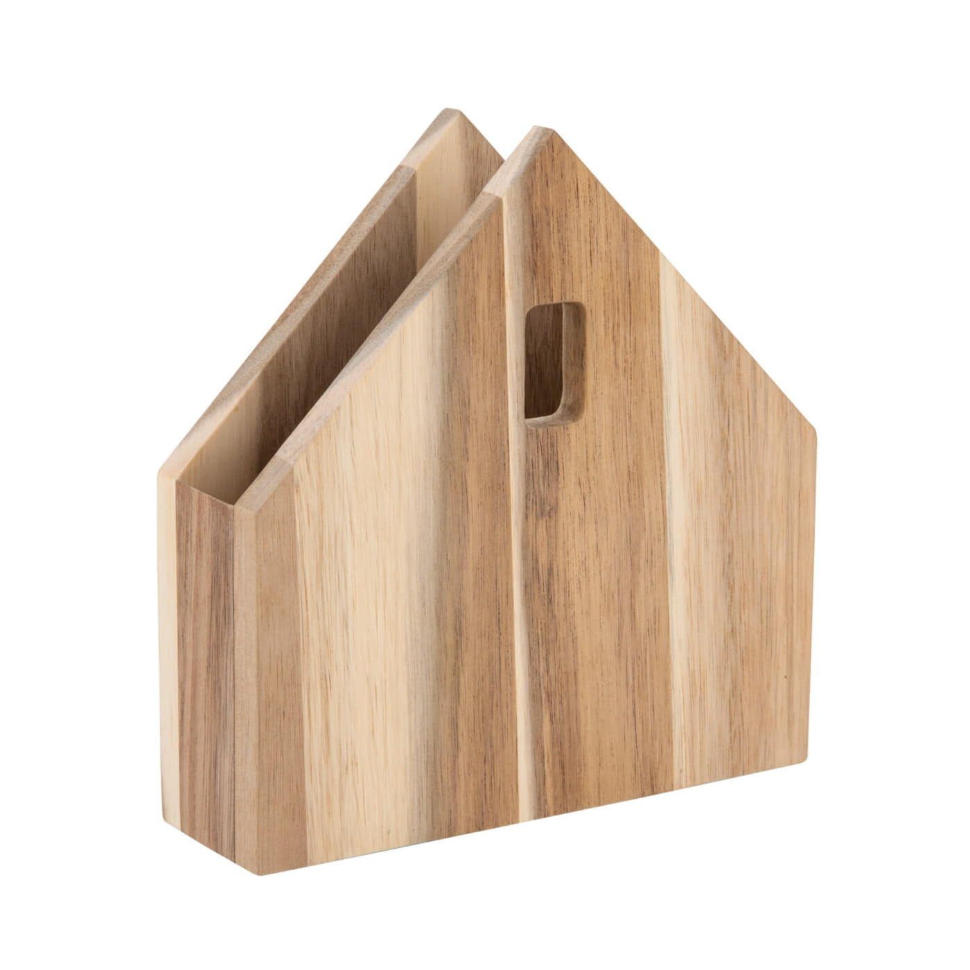 Räder Design Serviettenhalter DINING Serviettenhaus klein Akazie, Akazienholz, (Einteilig), Für Cocktailservietten