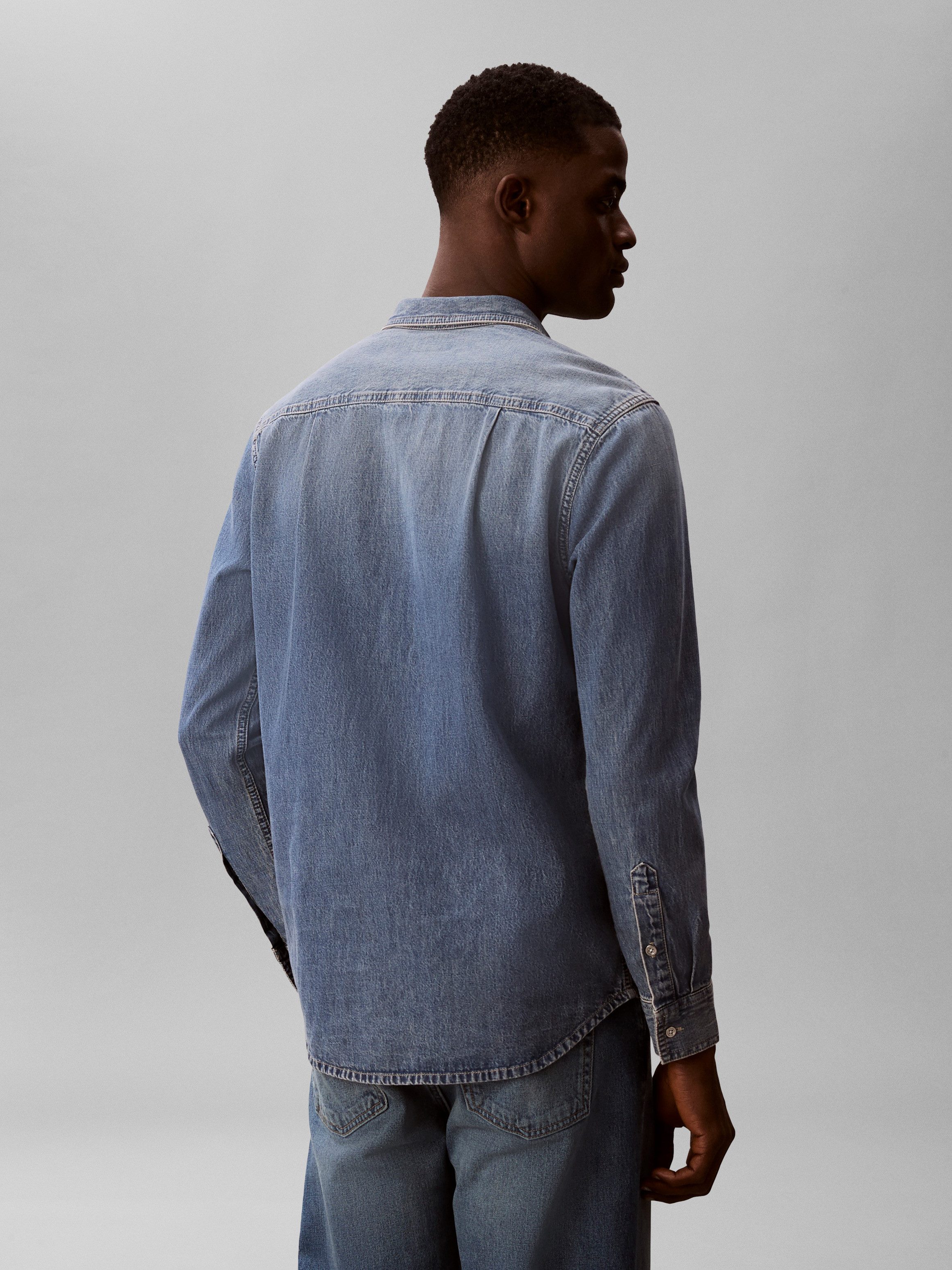 Calvin Klein Jeans Jeanshemd VINTAGE INDIGO Regular fit mit Rundhalsausschn günstig online kaufen