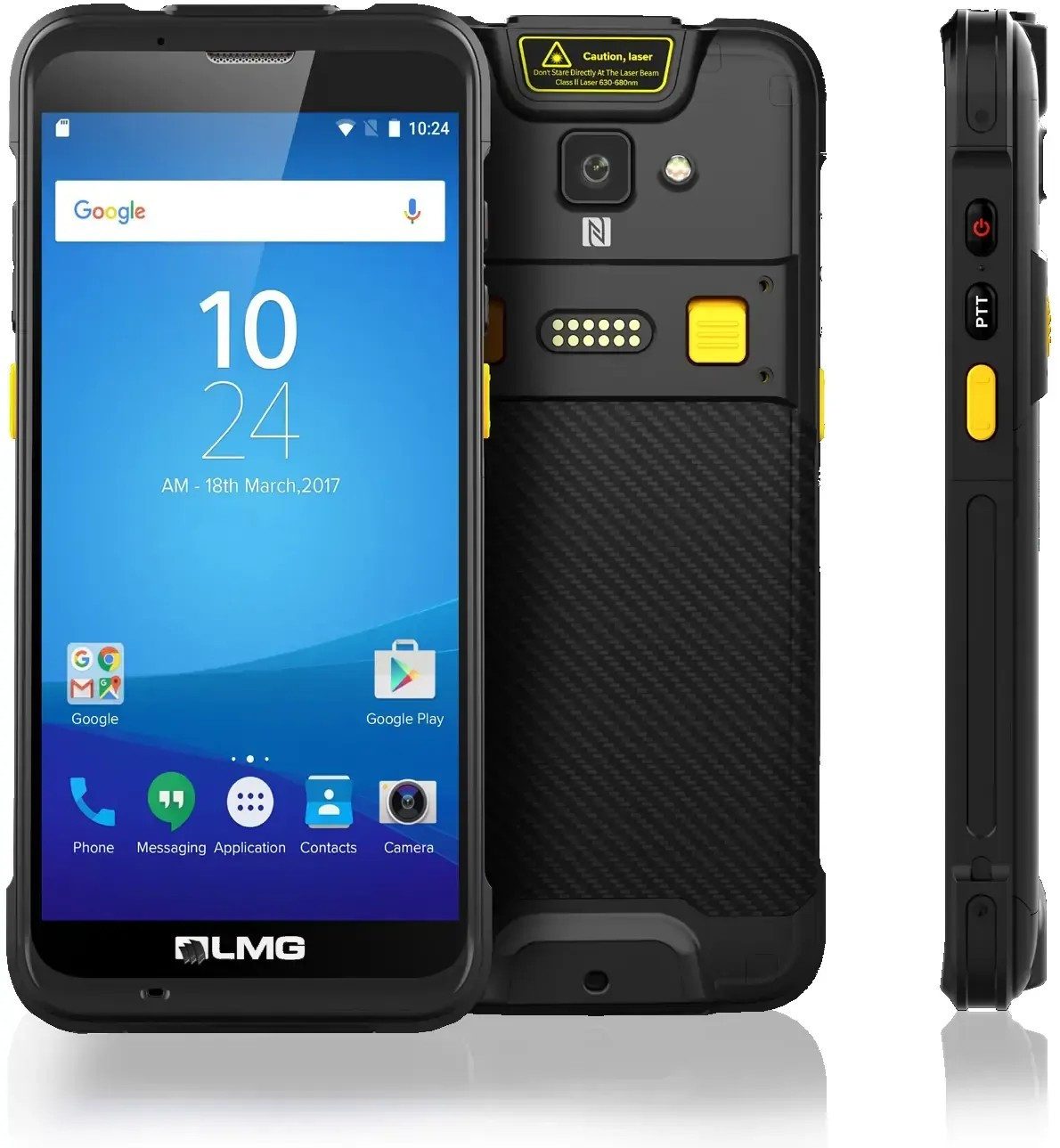 LMG Germany Barcode Scanner BT, NFC, 2D Zebra Scanning, Android 11.0, 5.5 Zoll Handscanner, (4G, 3G, WiFi, Bluetooth, NFC, GPS, 2D Zebra SE4710, Android 11, NFC, 4G, IP65, 30MP Kamera)