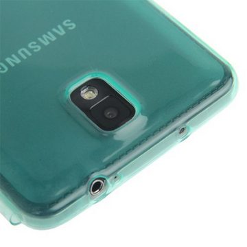 König Design Handyhülle Samsung Galaxy Note 3, Samsung Galaxy Note 3 Handyhülle Backcover Blau