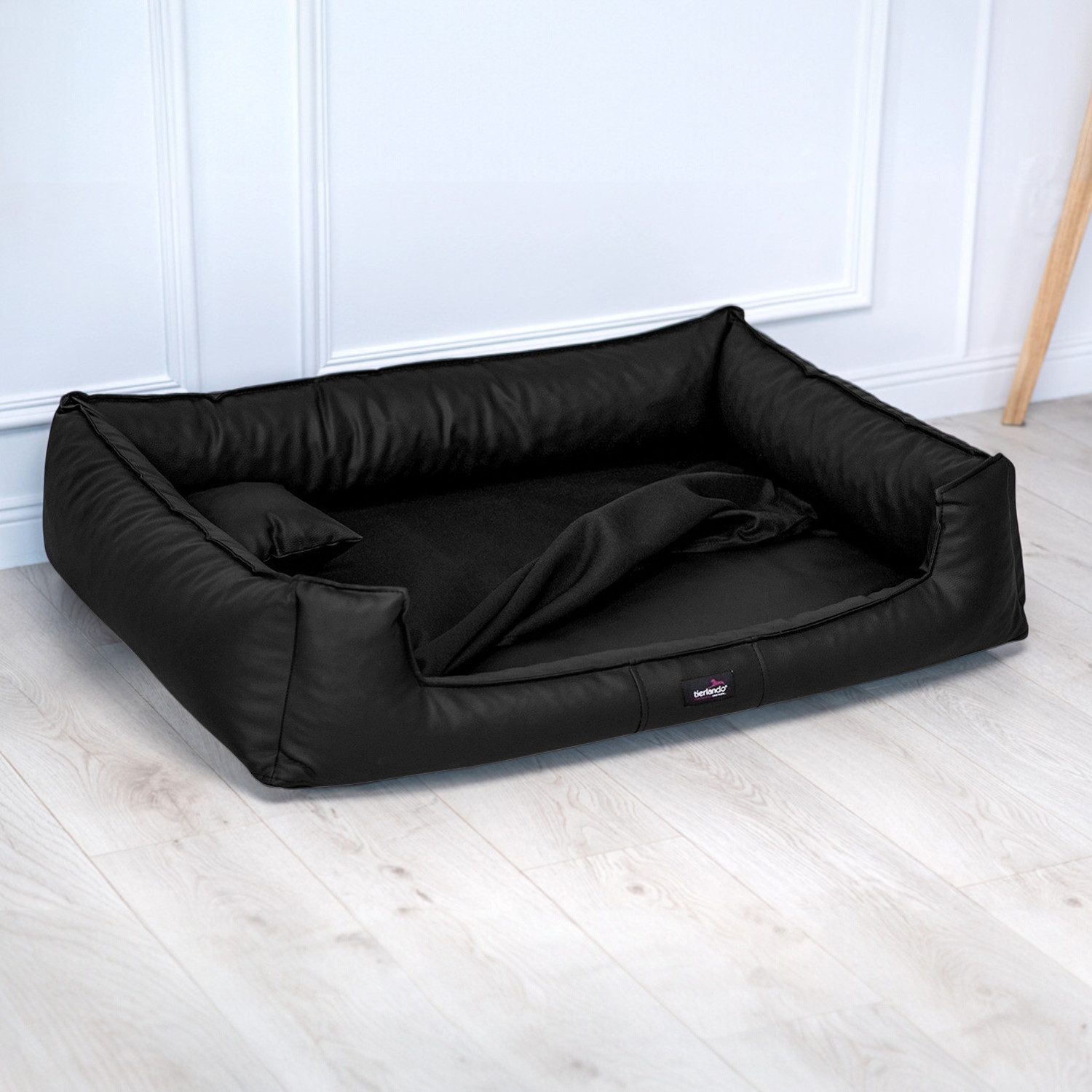tierlando® Tierbett Orthopädisches Hundebett GOOFY Kunstleder, Matratzenschoner inklusive