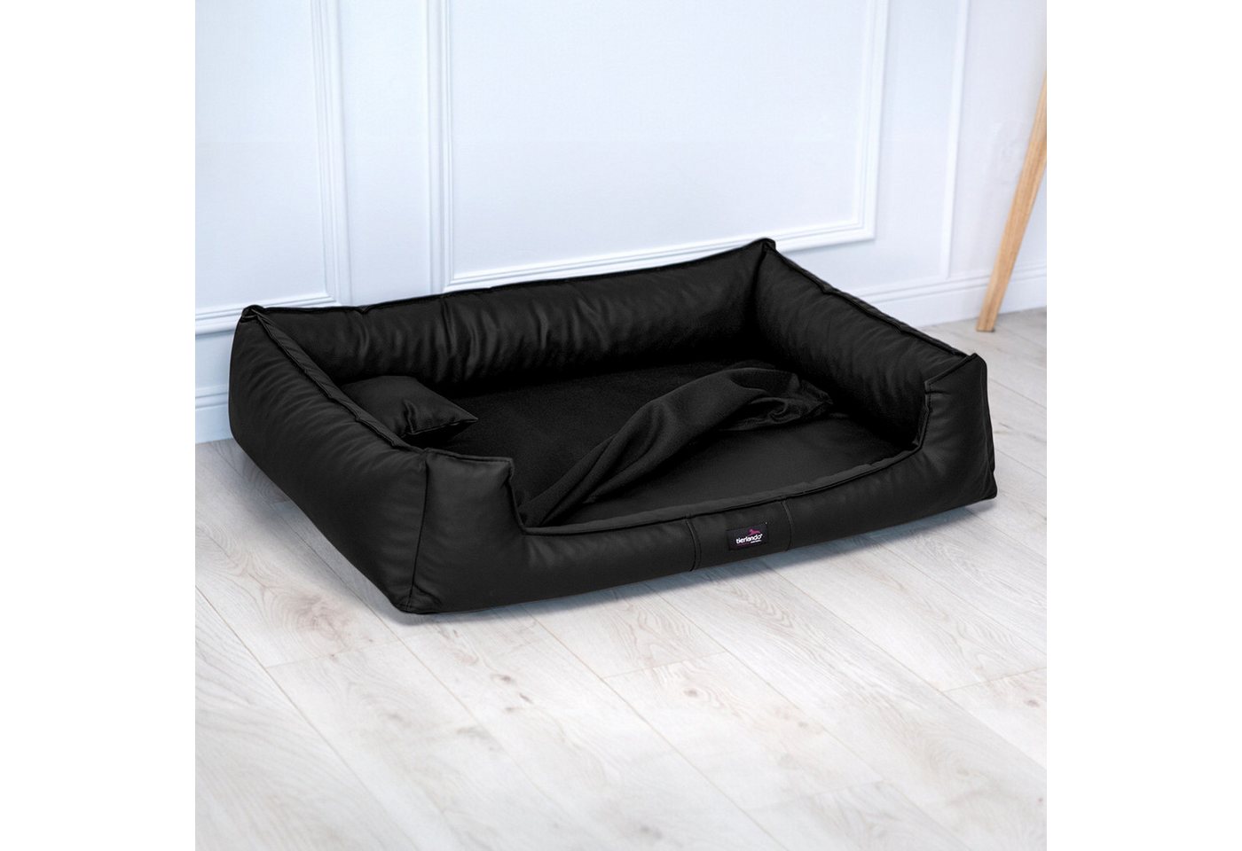 Thumbnail - tierlando® Tierbett Quick-Cover SOFT VELOURS Matratzenschoner MADDOX, DONALD, FLOYD, AL, Anti-Haar