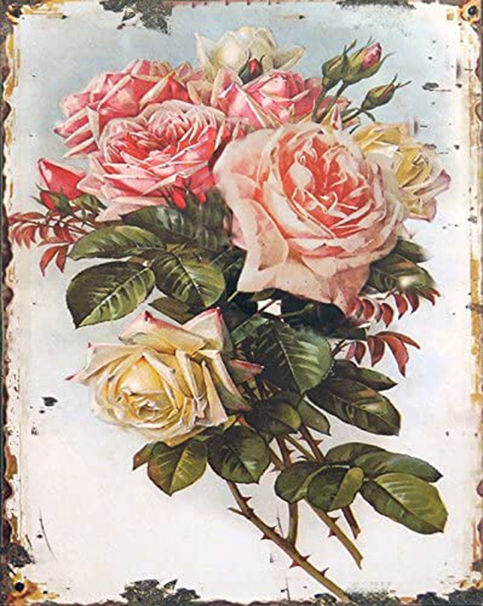 LB H&F Lilienburg Metallbild Schild Blechschild günstig online kaufen