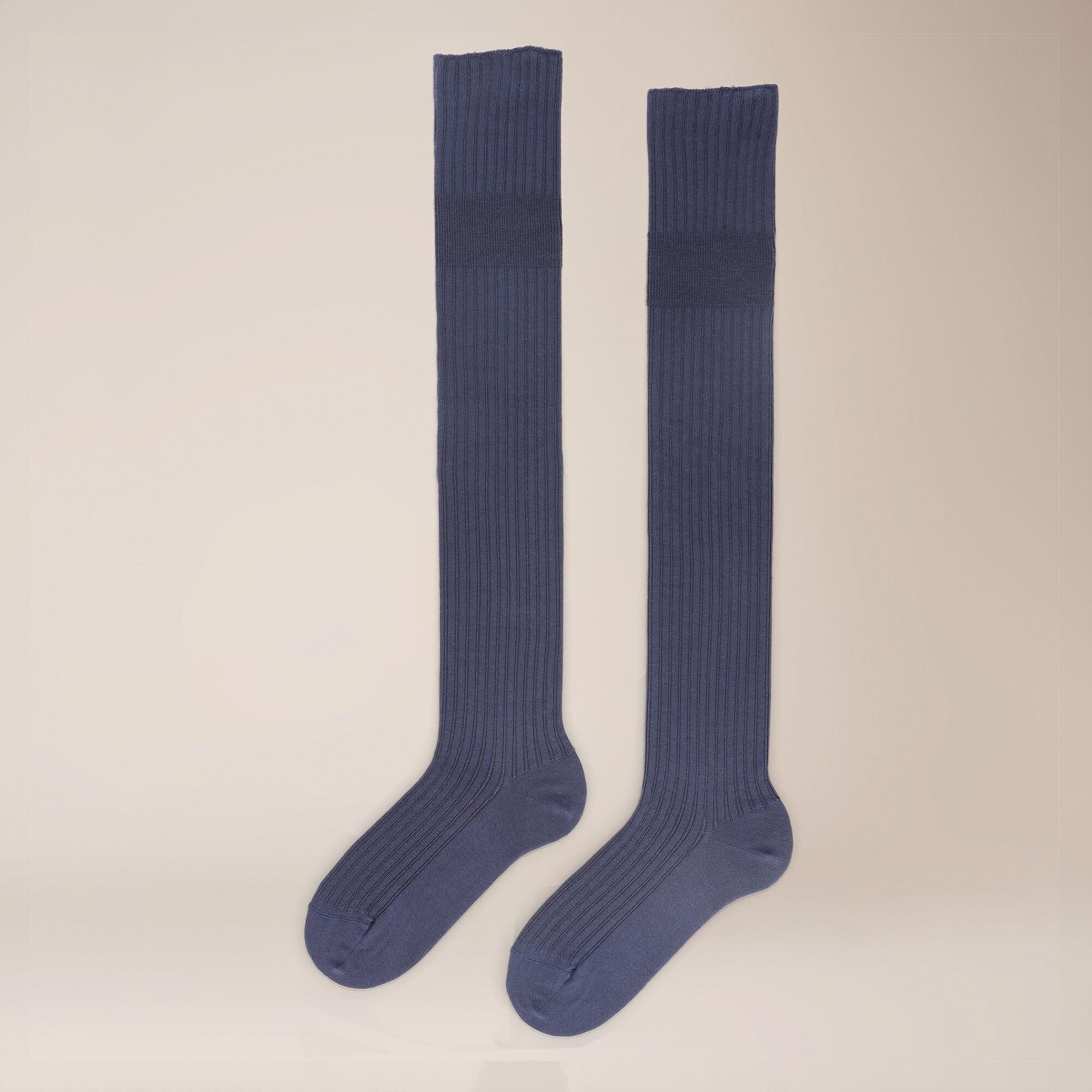 KUNERT Kniestrümpfe Ajour Stripe (1-Paar) Overknees mit zartem Loch-Muster