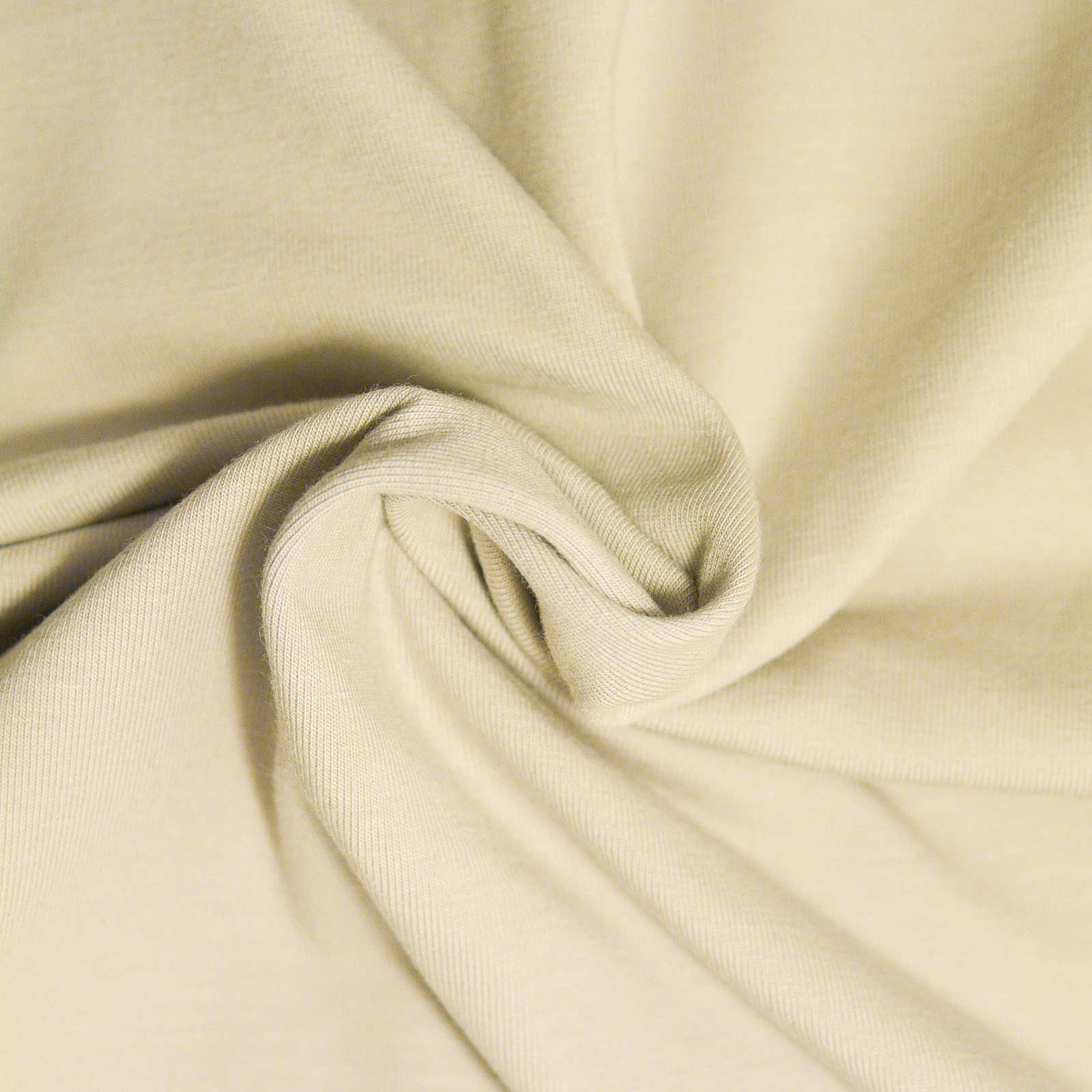 maDDma Stoff 0,5m Meterware Jersey Stoff Uni für Freizeitkleidung ca. 148cm breit, creme