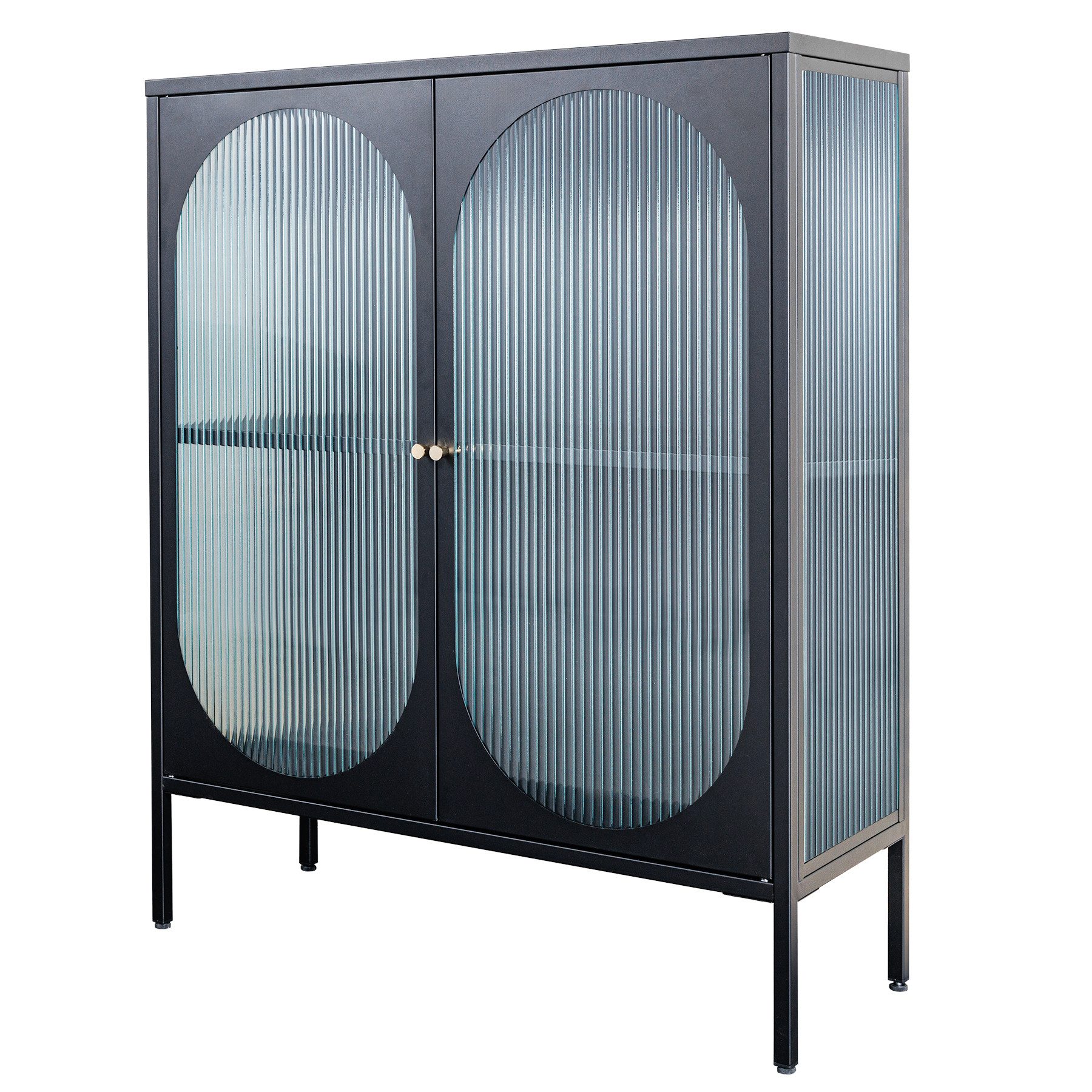 riess-ambiente Vitrine PARIS 110cm schwarz / günstig online kaufen