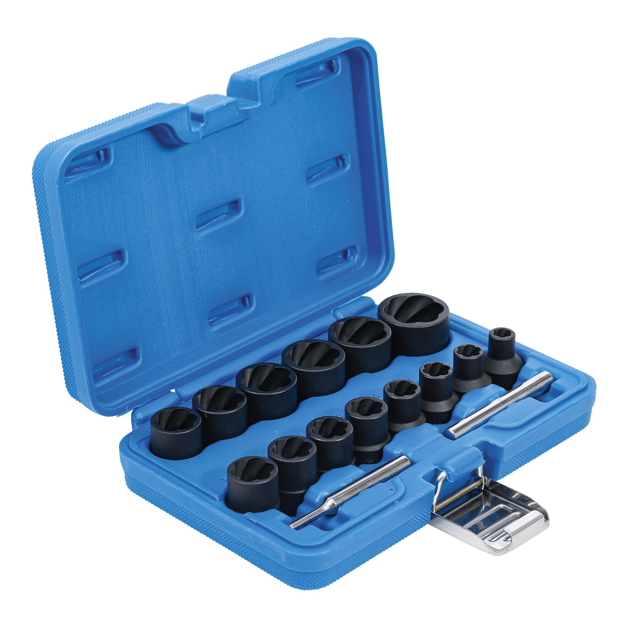 BGS technic Kassettenabzieher BGS Spezial-Steckschlüssel-Einsatz-Satz / Schraubenausdreher Antrieb