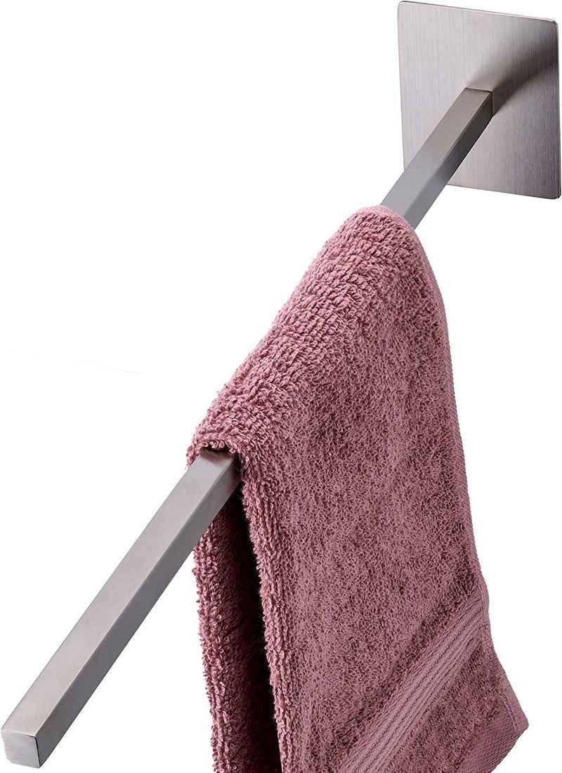 Praknu Handtuchstange Handtuchhalter zum Kleben 40cm Einarmig