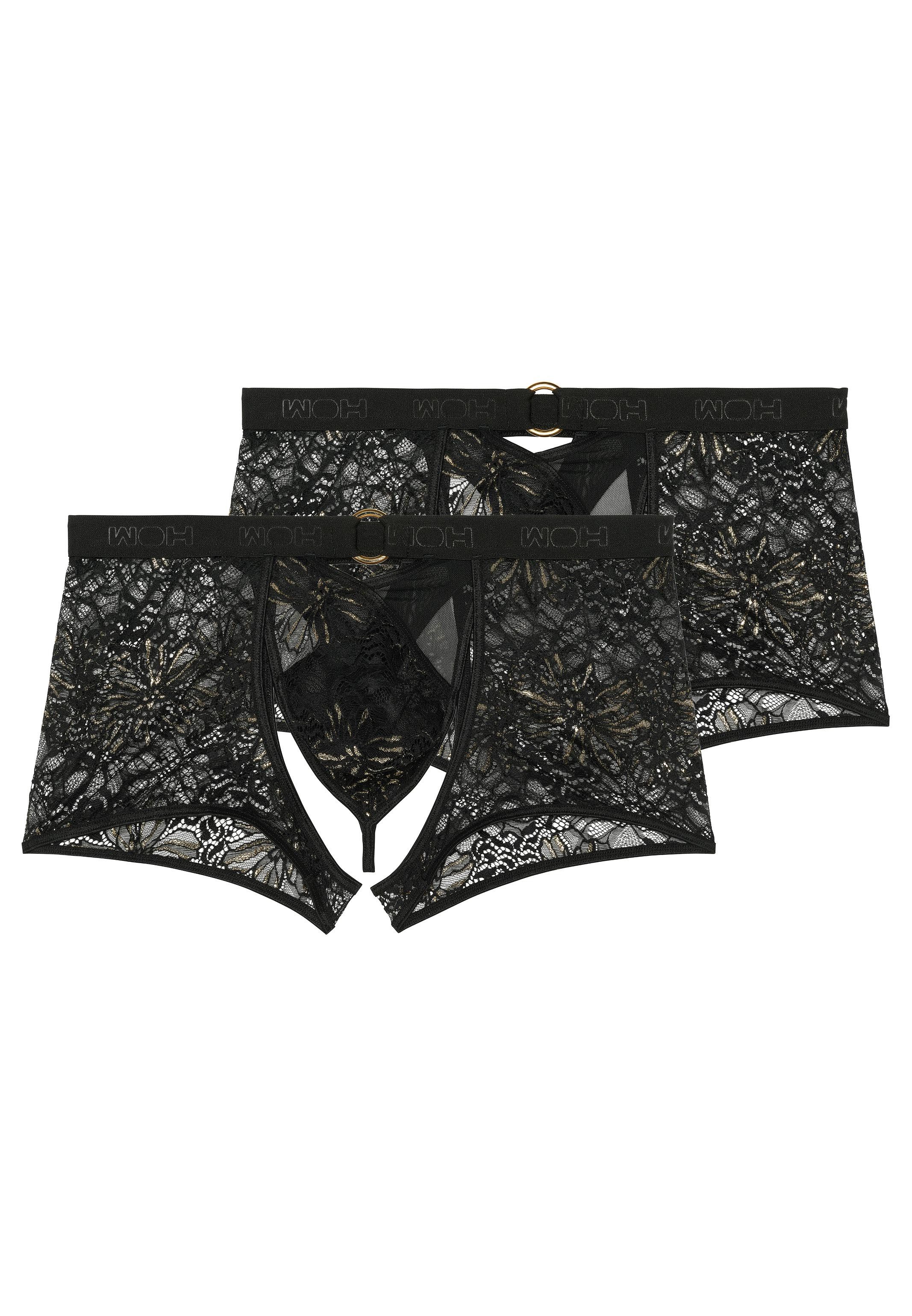 WOH Slip 2er Pack Pure Seduction (Spar-Set, 2-St) Boxer String - mit Eingriff - Leicht transparent