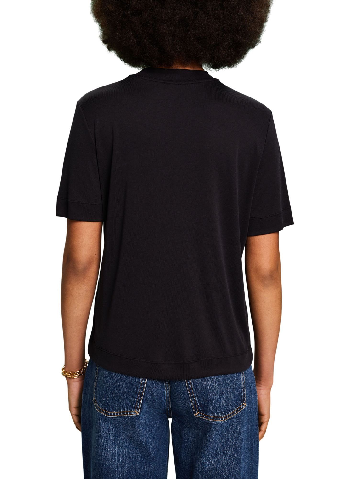 Esprit Collection T-Shirt Stehkragen mit Jersey-T-Shirt (1-tlg)