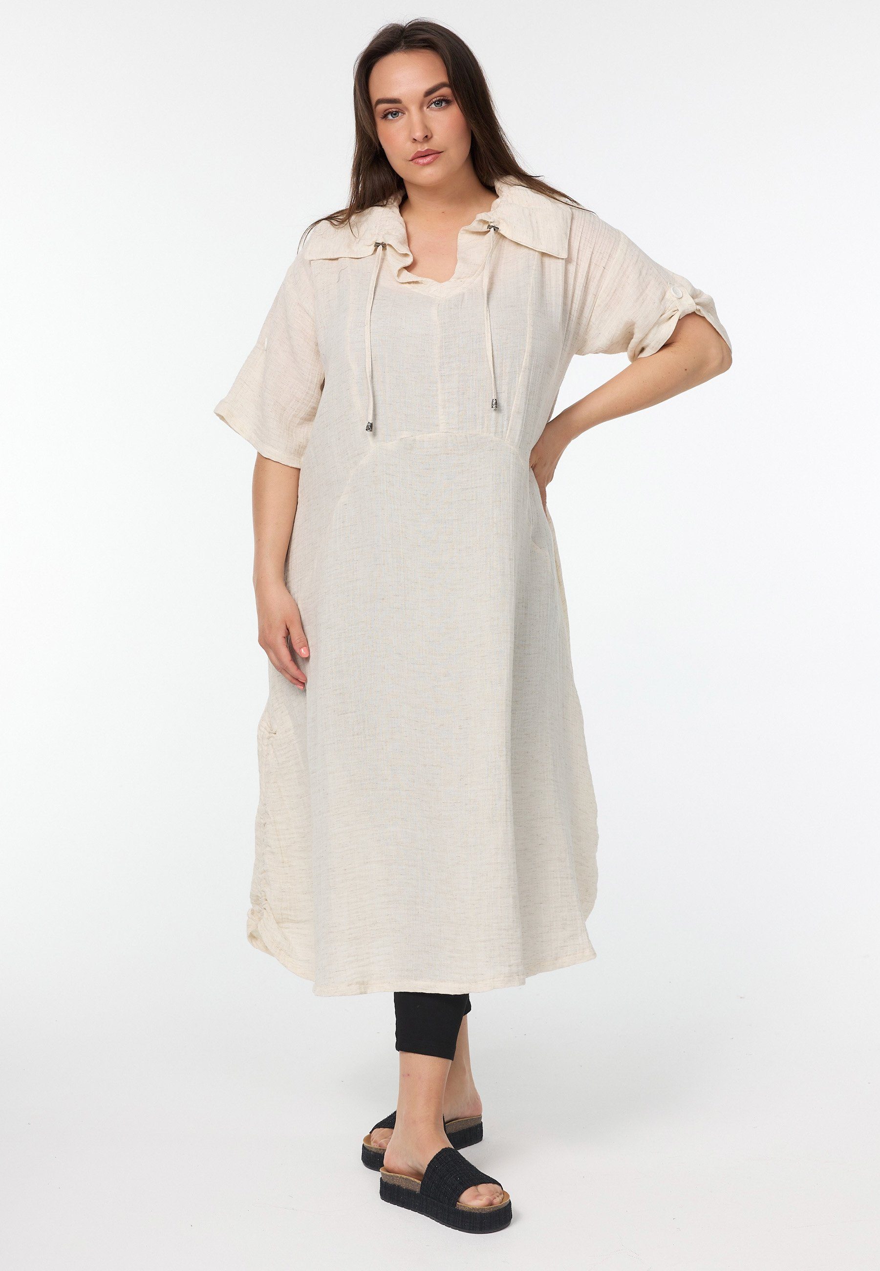Kekoo A-Linien-Kleid Kleid mit Rauffung \'Natura\' | Kleider