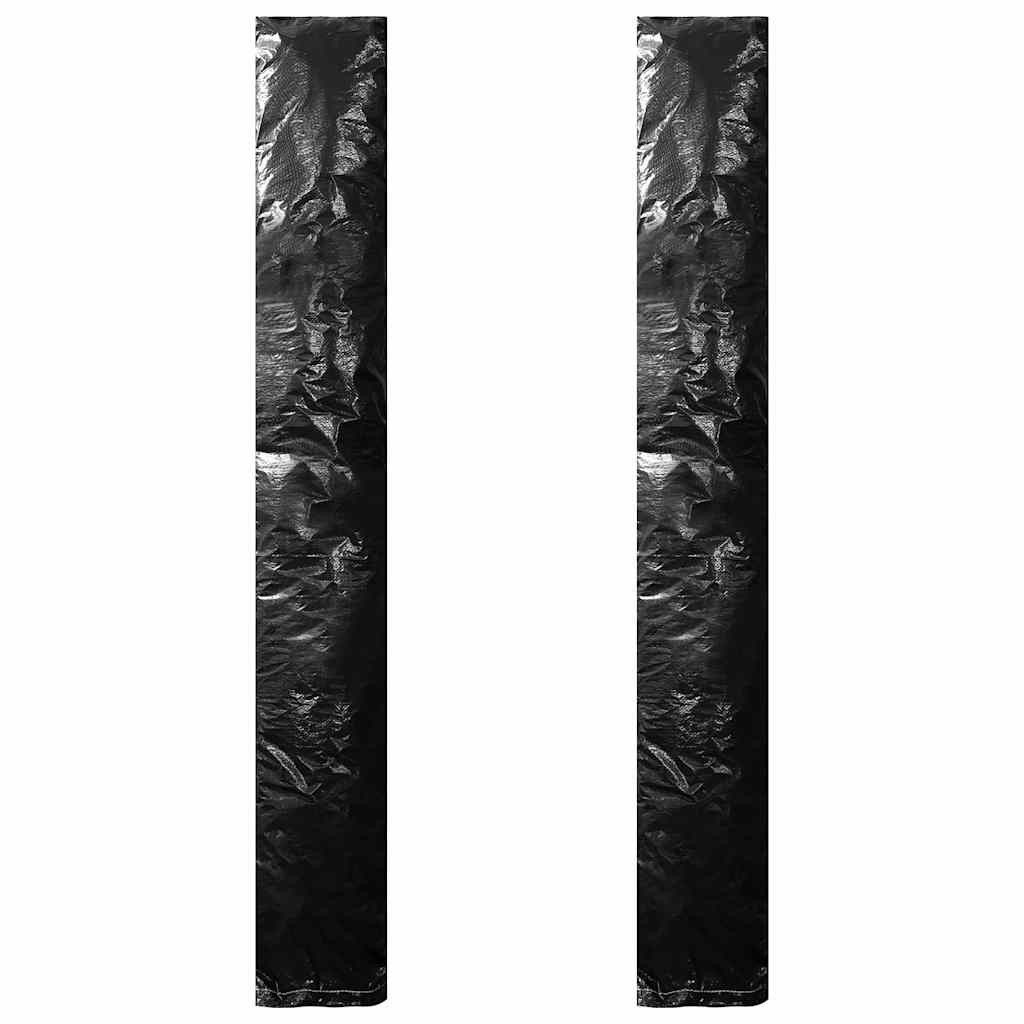 furnicato Sonnenschirm Sonnenschirm-Schutzhülle Schwarz 175 cm Höhe, 30-35 cm Durchmesser, LxB: 175x35 cm