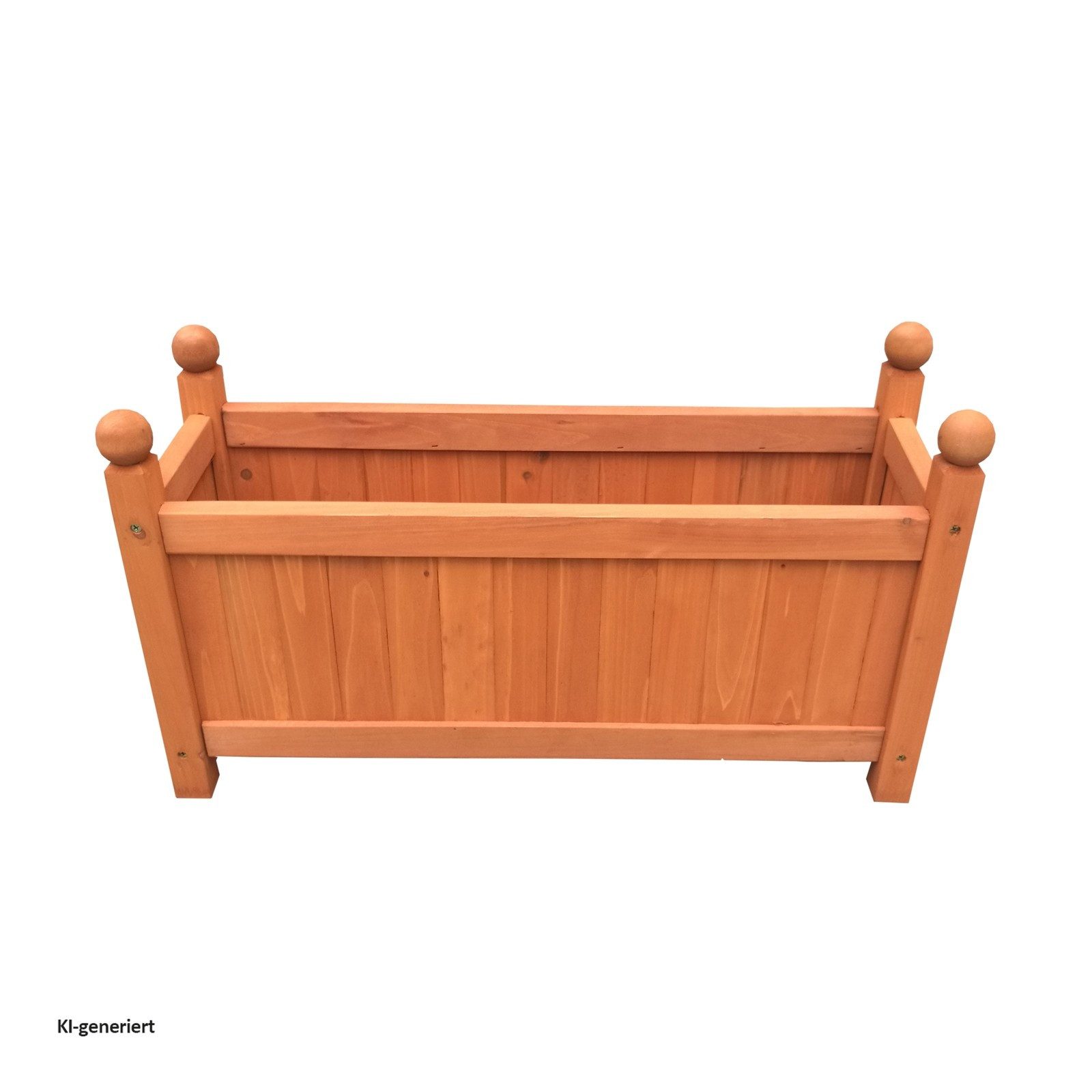 HTI-Living Blumenkasten Holz-Pflanzkasten in Braun (Stück, 1 St., 1 Blumenkasten), Pflanztrog Blumenkübel Pflanzkasten
