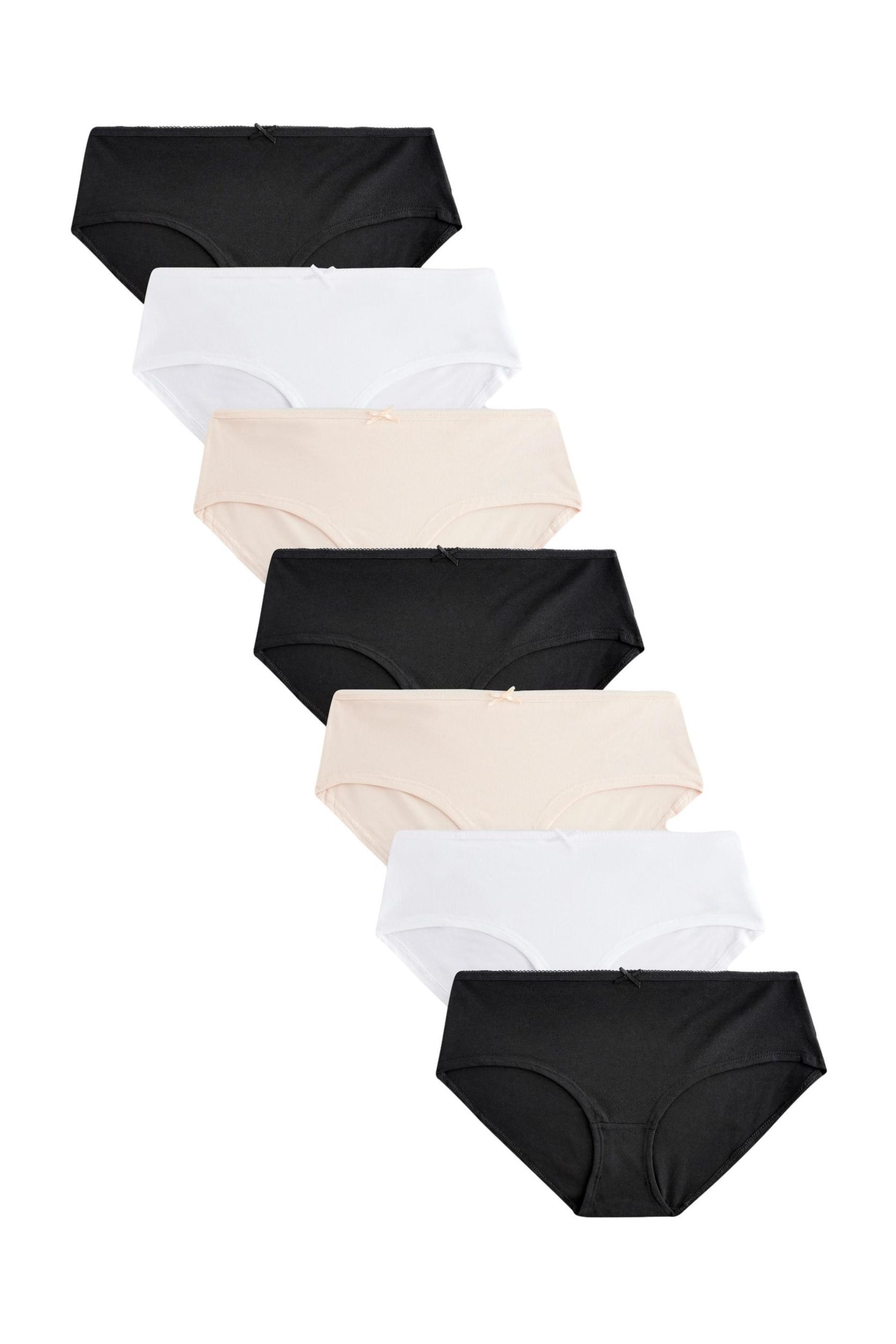 Schlüpfer Slips mit hohem Baumwollanteil, 7er-Pack