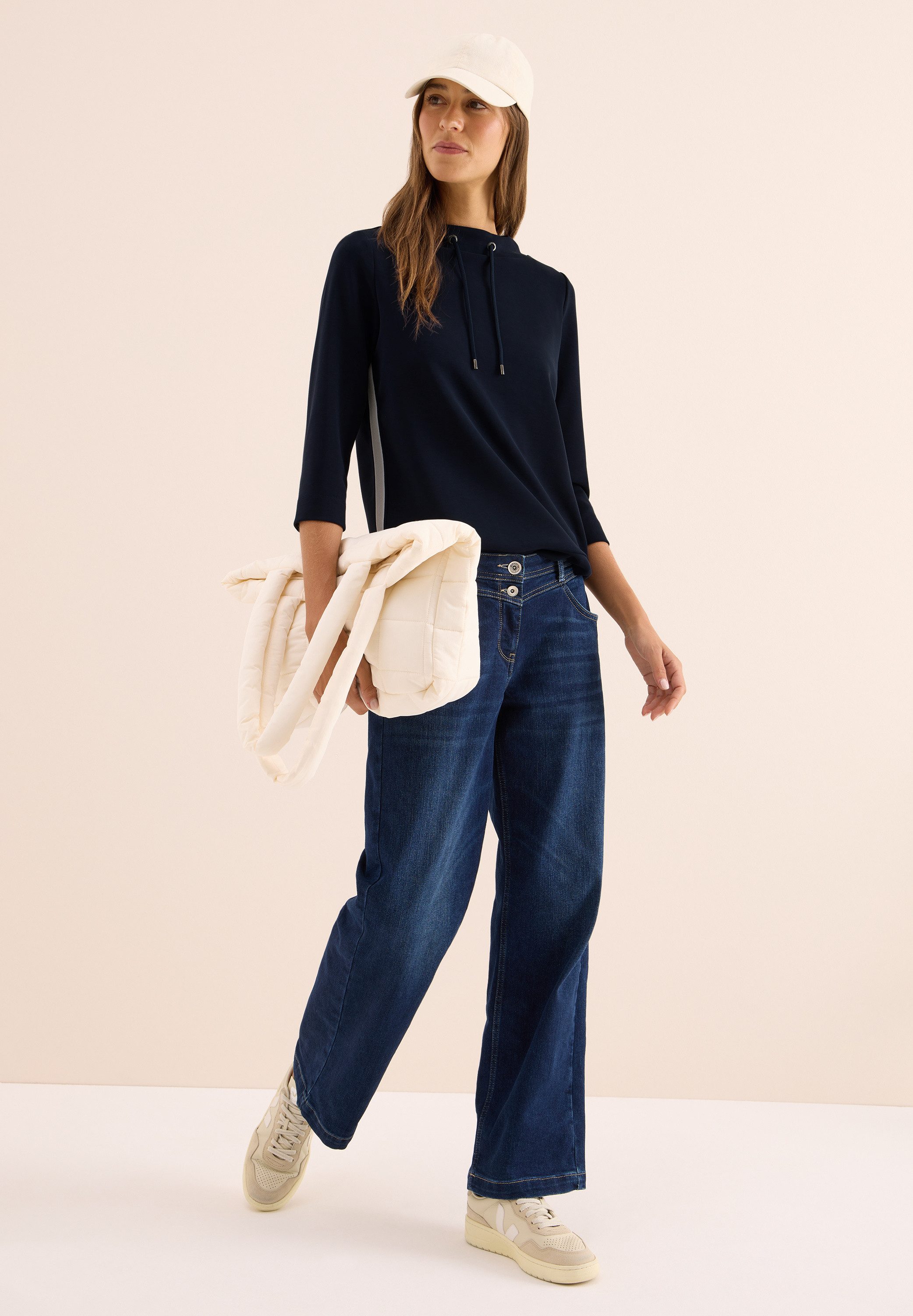 CECIL 3/4-Arm-Shirt mit 3/4 Ärmeln