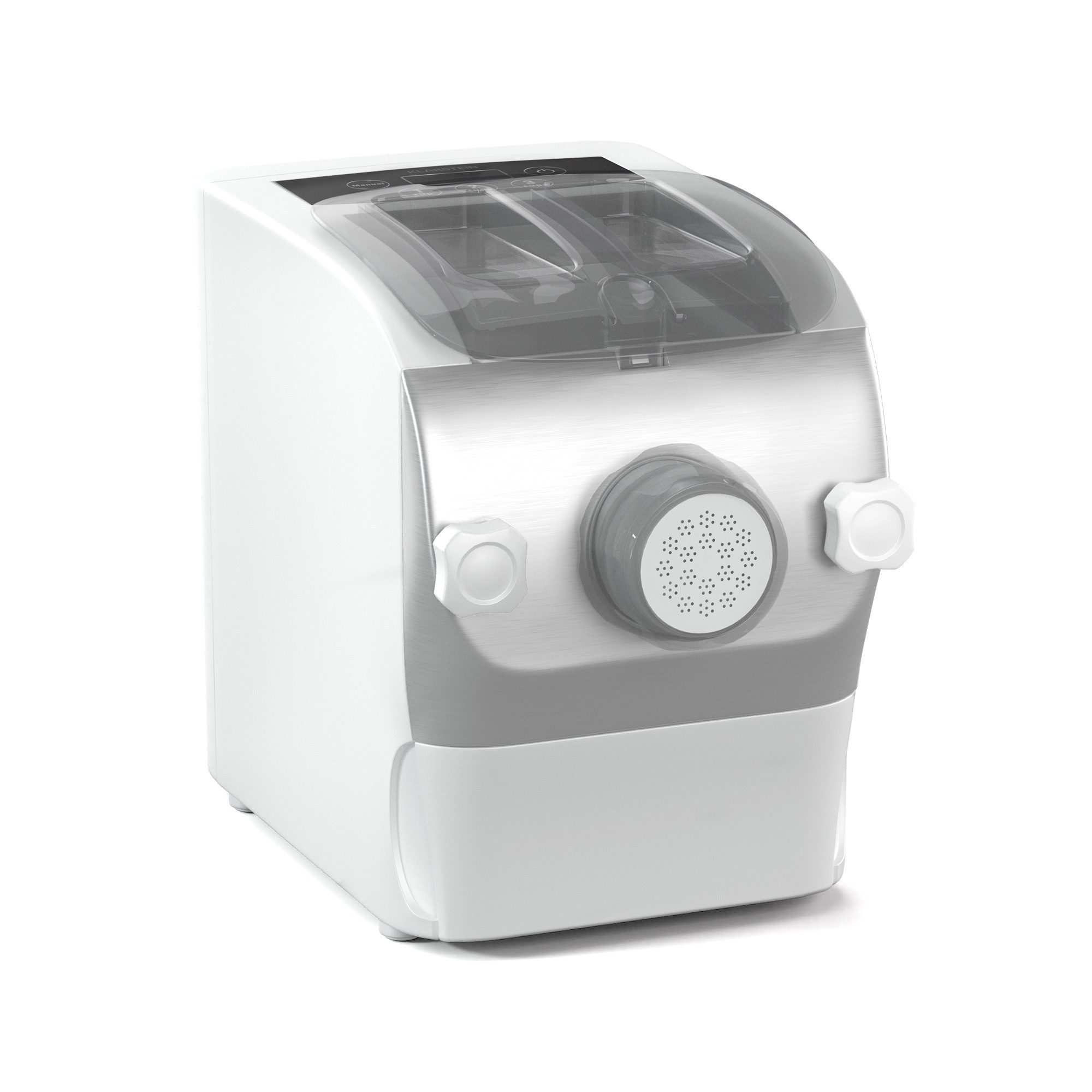 Klarstein Nudelmaschine Pastamania Nudelmaschine, Pastamaker Elektrisch 7 Teigdicke 8 Aufsätze LED 260W