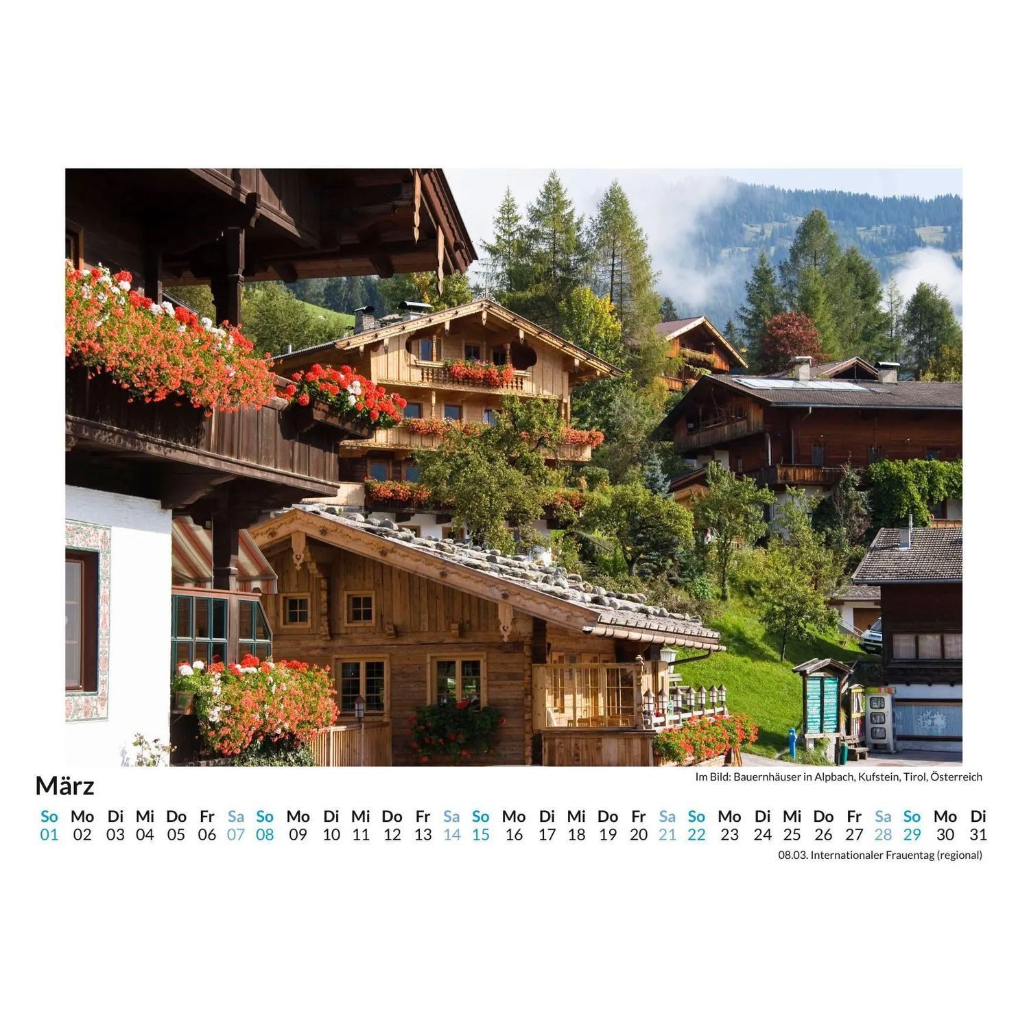 Wandkalender Tirol