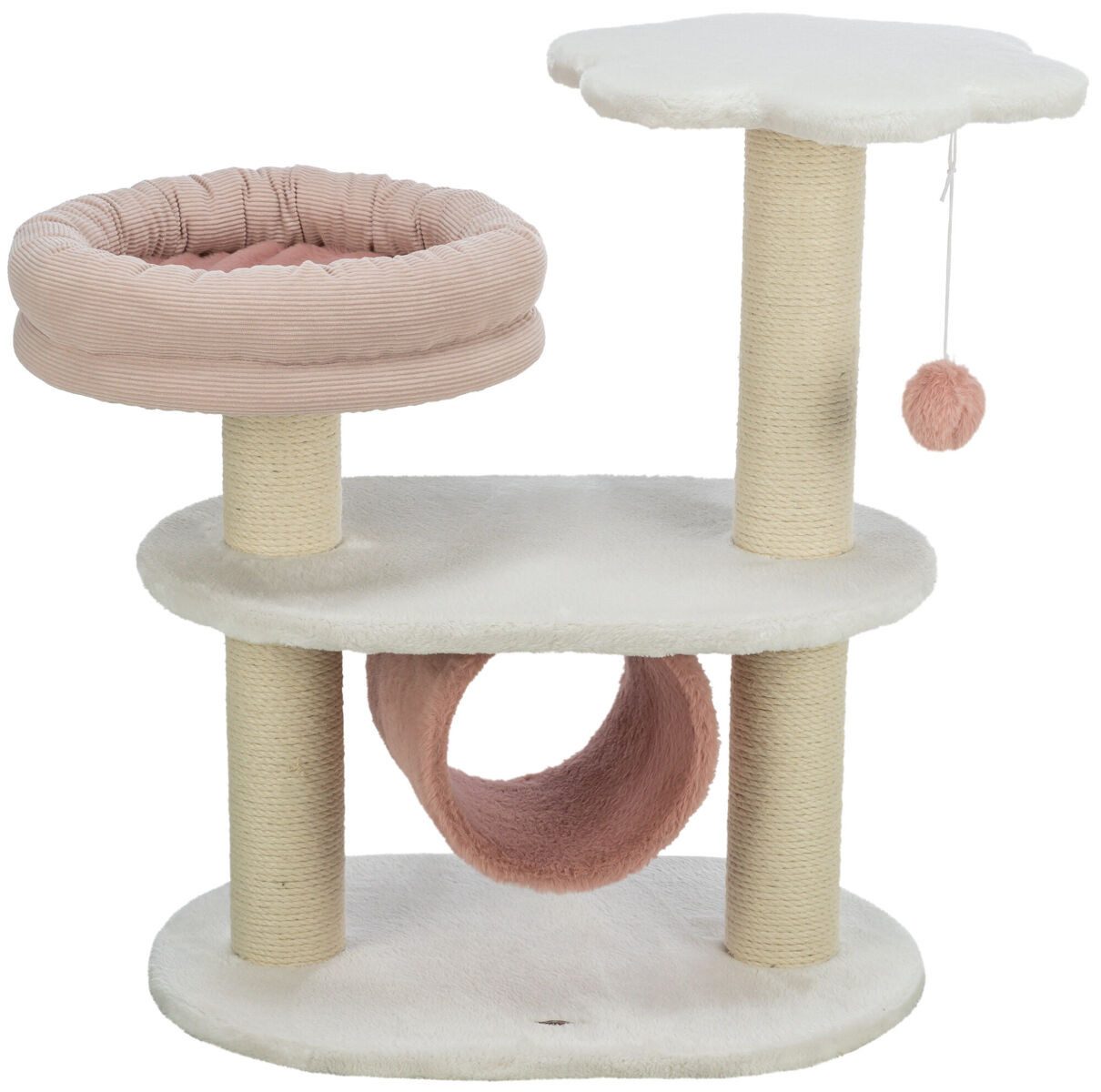 TRIXIE Kratzbaum Kratzbaum Isabella - weiß/altrosa - 70 cm
