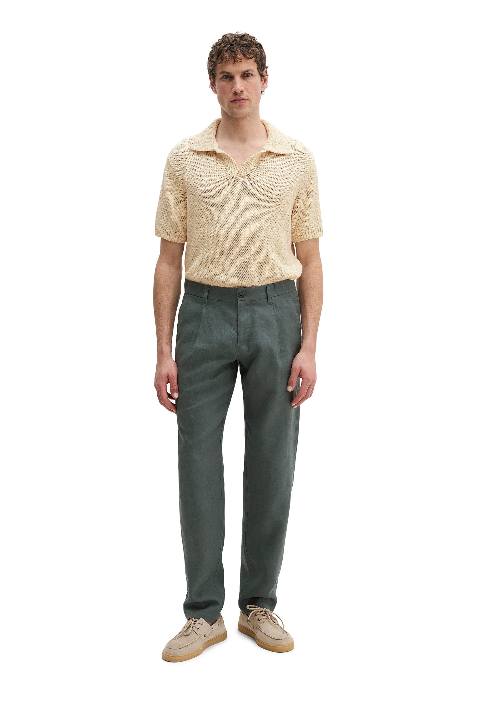 Marc O'Polo Leinenhose Osby jogger pleats – Bild 4 von 5