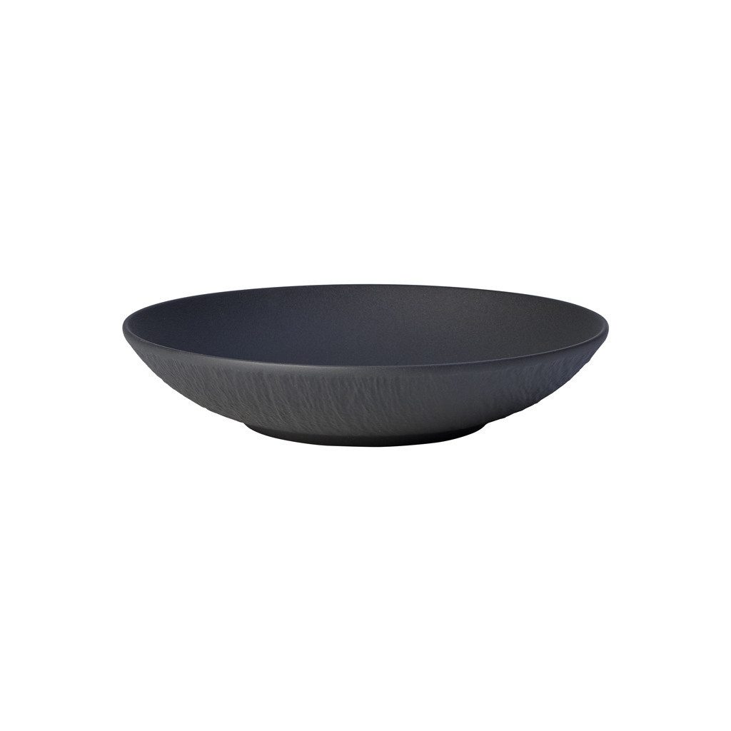 Villeroy & Boch Schale Manufacture Rock Schale flach ø 23,5 cm, Porzellan, (1x Schale, 1-tlg)