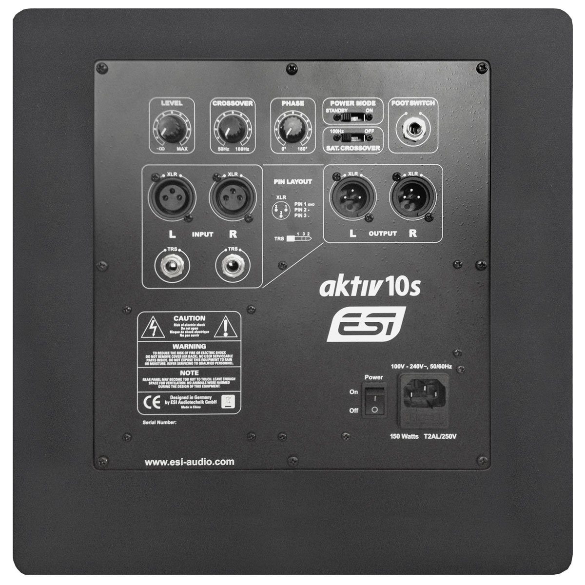 ESI + 10S Monitor-Boxen Subwoofer 05 Home Aktiv -Audiotechnik Aktiv Speaker ESI