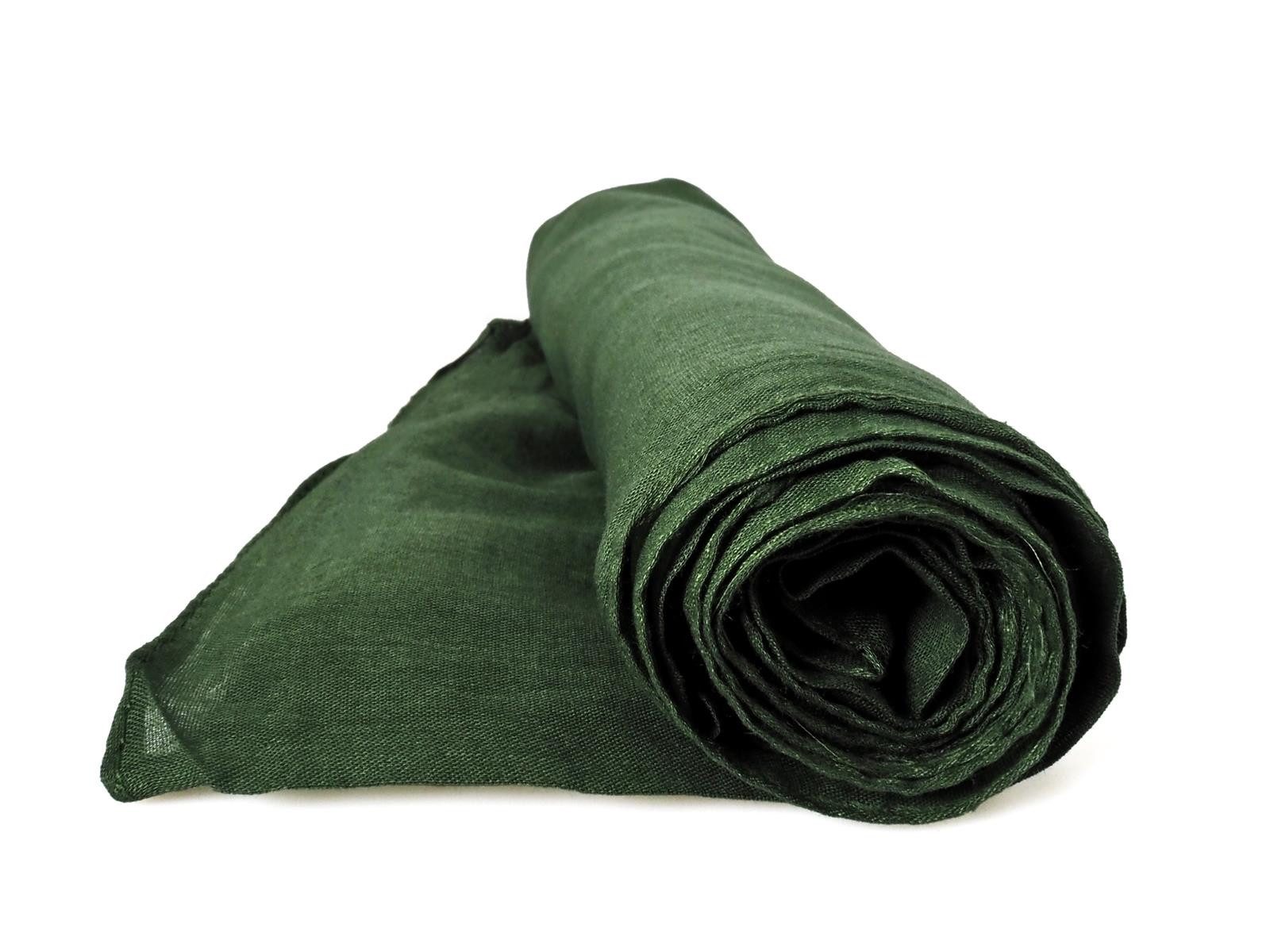Hathi Halstuch Tuch Halstuch 100% Baumwolle unifarben dunkel-khaki, ca. 100 x100 cm, (1-St)