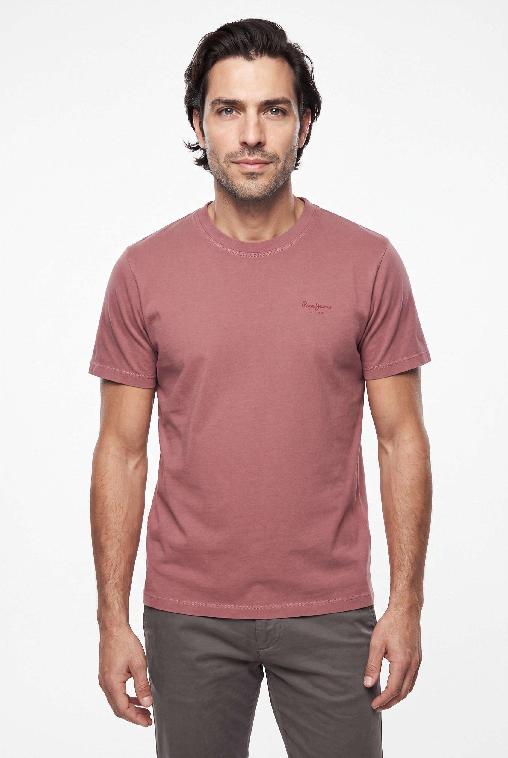 Pepe Jeans T-Shirt JACKO mit kleinem Ton-in-Ton Logoschriftzug