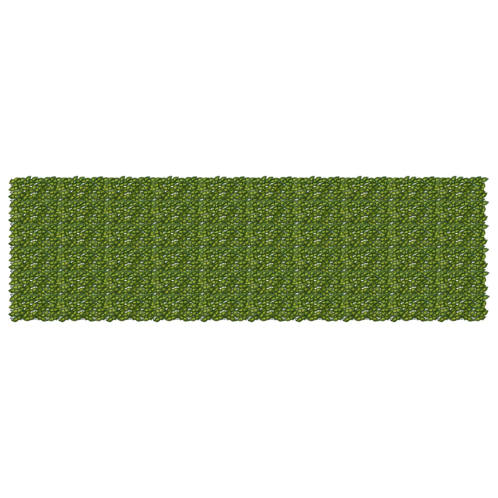 vidaXL Balkonsichtschutz Balkonsichtschutz mit Blättern Grün und Gelb 500 x 150 cm (1-St)