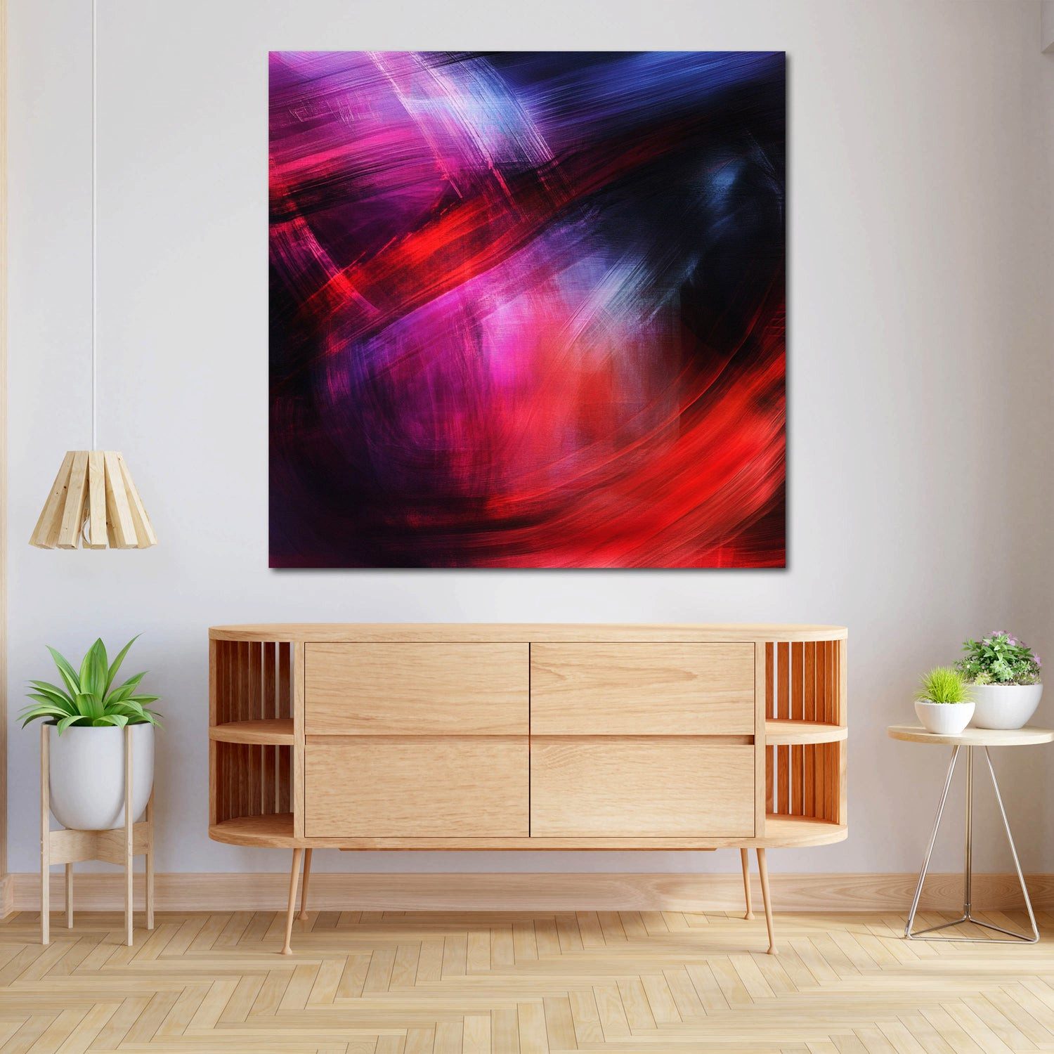Artedinoi Leinwandbild Leuchtende Linien dunkel Leinwandbild Wandbild Kunstdruck XL Wanddeko, Leuchtende Linien auf Dunkel
