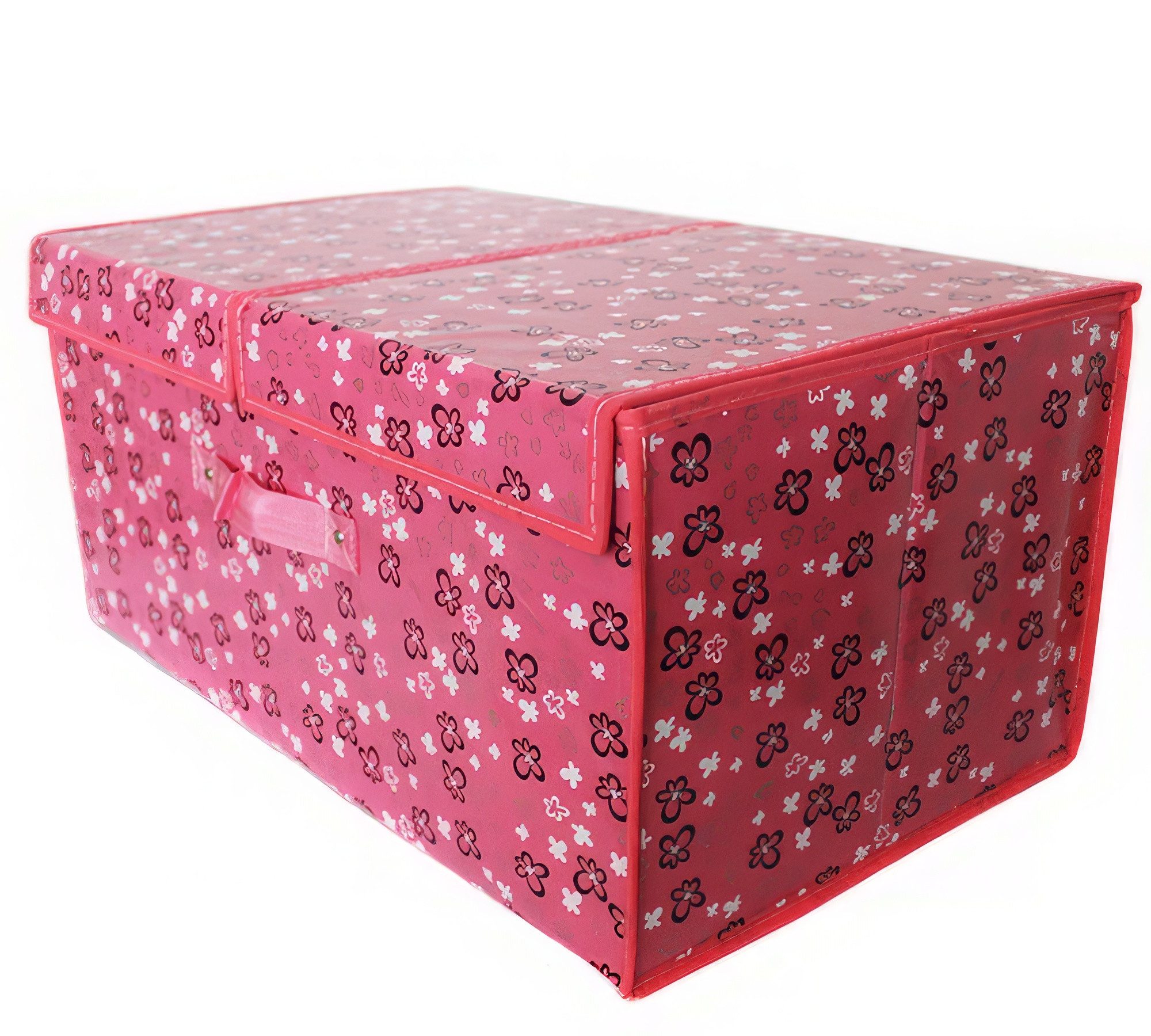 Yudu Aufbewahrungsbox Textil Organizer Aufbewahrungsbox mit 2 Klappdeckeln