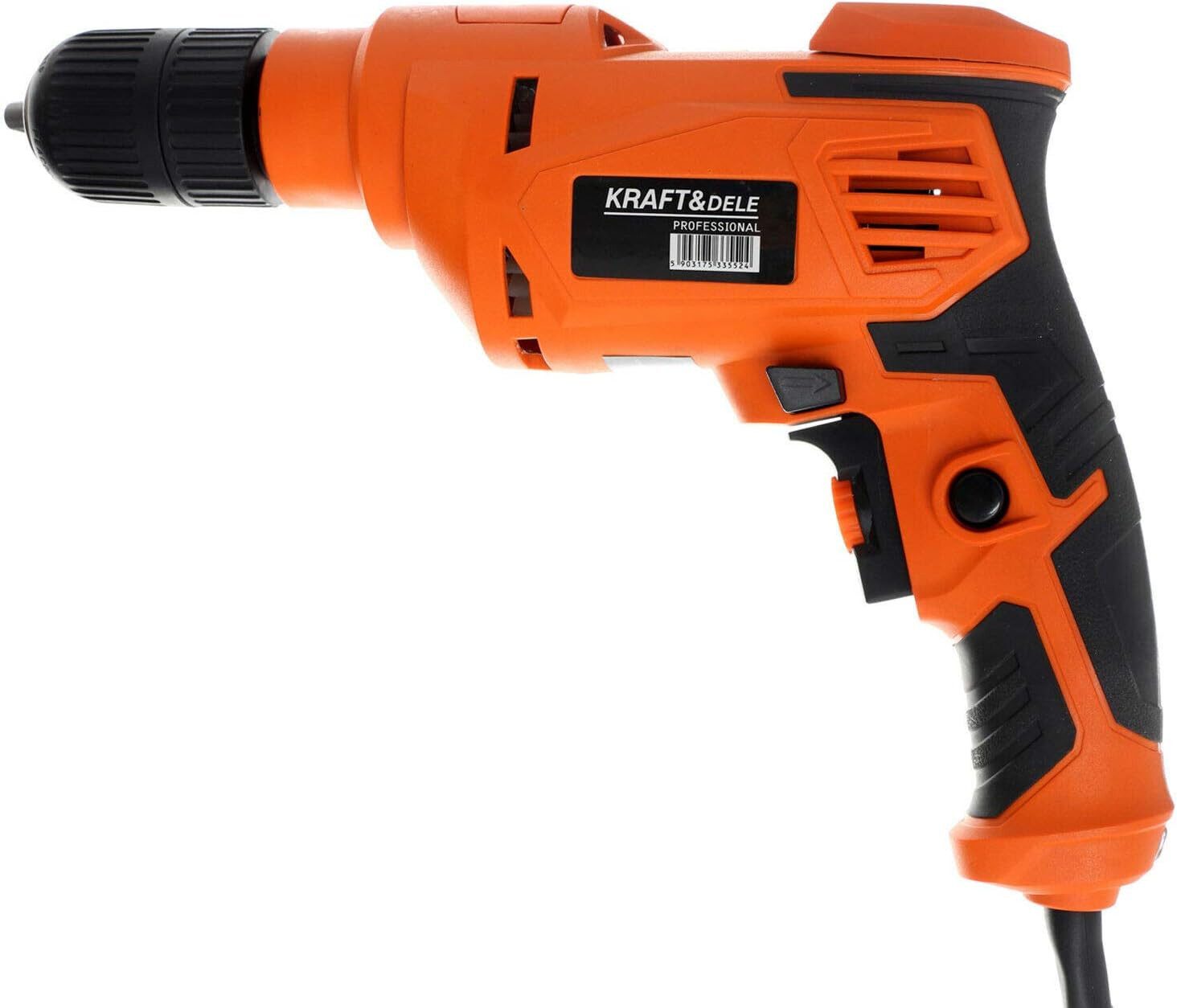 Kraft&Dele Akku-Bohrmaschine Netz Bohrschrauber Bohrmaschine 1200 W 30 Nm Spannweite 6,5-10 mm, (1-tlg)