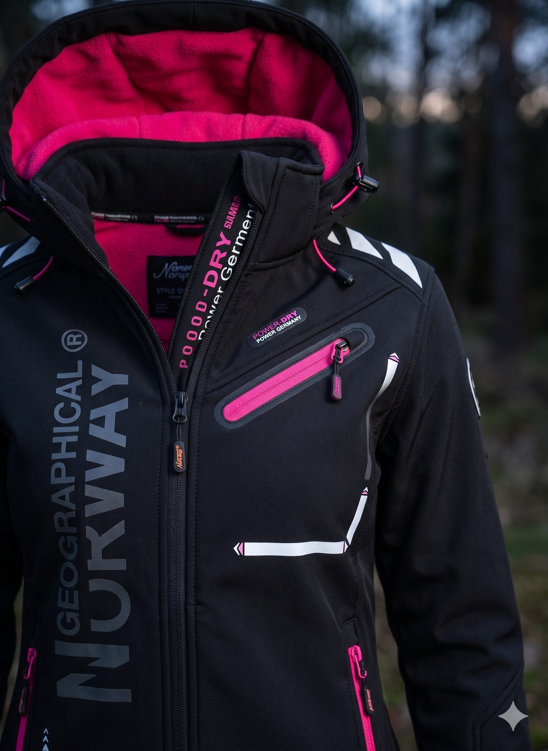 Geographical Norway Softshelljacke Damen Frühlings Softshell Outdoor Übergangs Regenjacke Herbst S-XXL