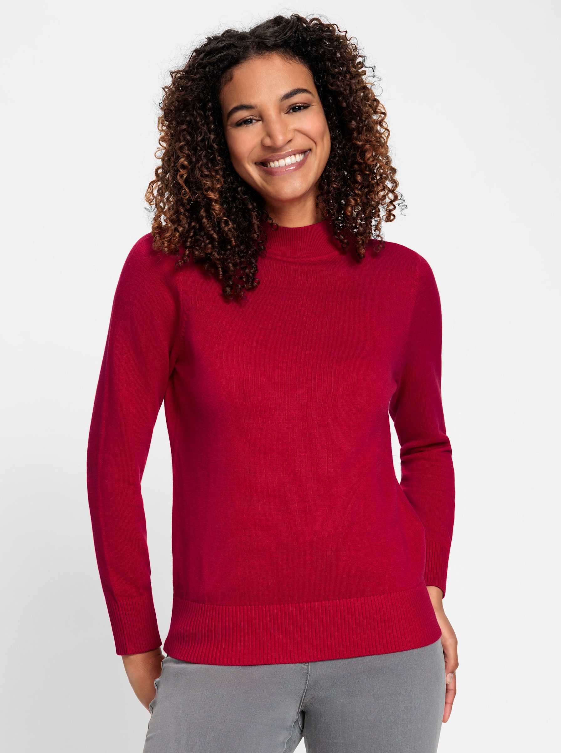 Witt Strickpullover Stehkragenpullover .