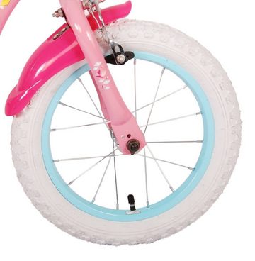 Volare Kinderfahrrad Disney Princess - Mädchen - 14 Zoll - Rosa - Zweihandbremsen, bis 60 kg, 85% zusammengebaut, 3,5 -5Jahre