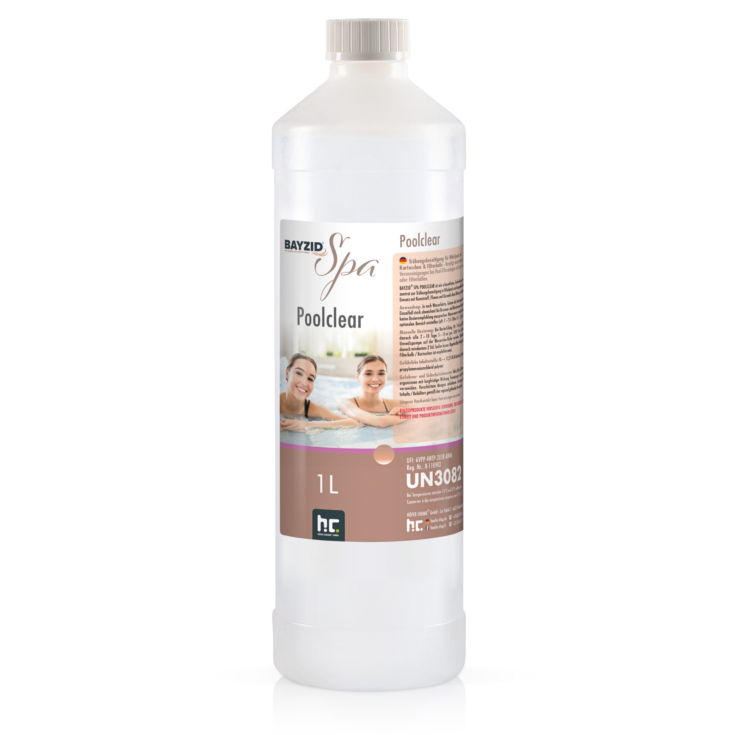Poolpflege 1 L BAYZID® SPA Poolclear Trübungsbeseitigung